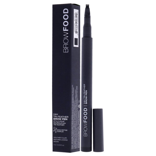 BrowFood 24H Tri Feather - Charcoal by LashFood for Women - 0.03 oz Eyebrow Pencil, See Description, alternate image number 3