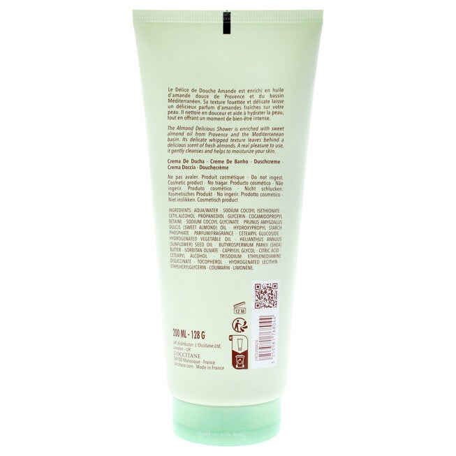 Almond Whipped Shower Cream by LOccitane for Unisex - 6.6 oz Shower Cream, See Description, alternate image number 2