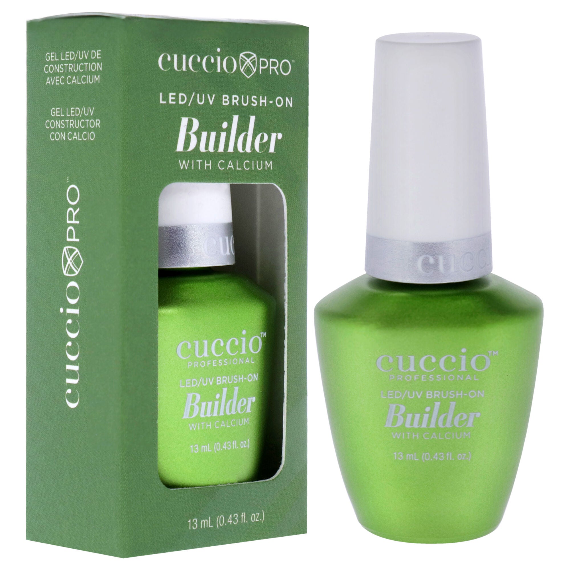 LED-UV Brush-On Builder Gel with Calcium by Cuccio Pro for Women - 0.43 oz Nail Polish - Pack of 2, See Description, alternate image number 2