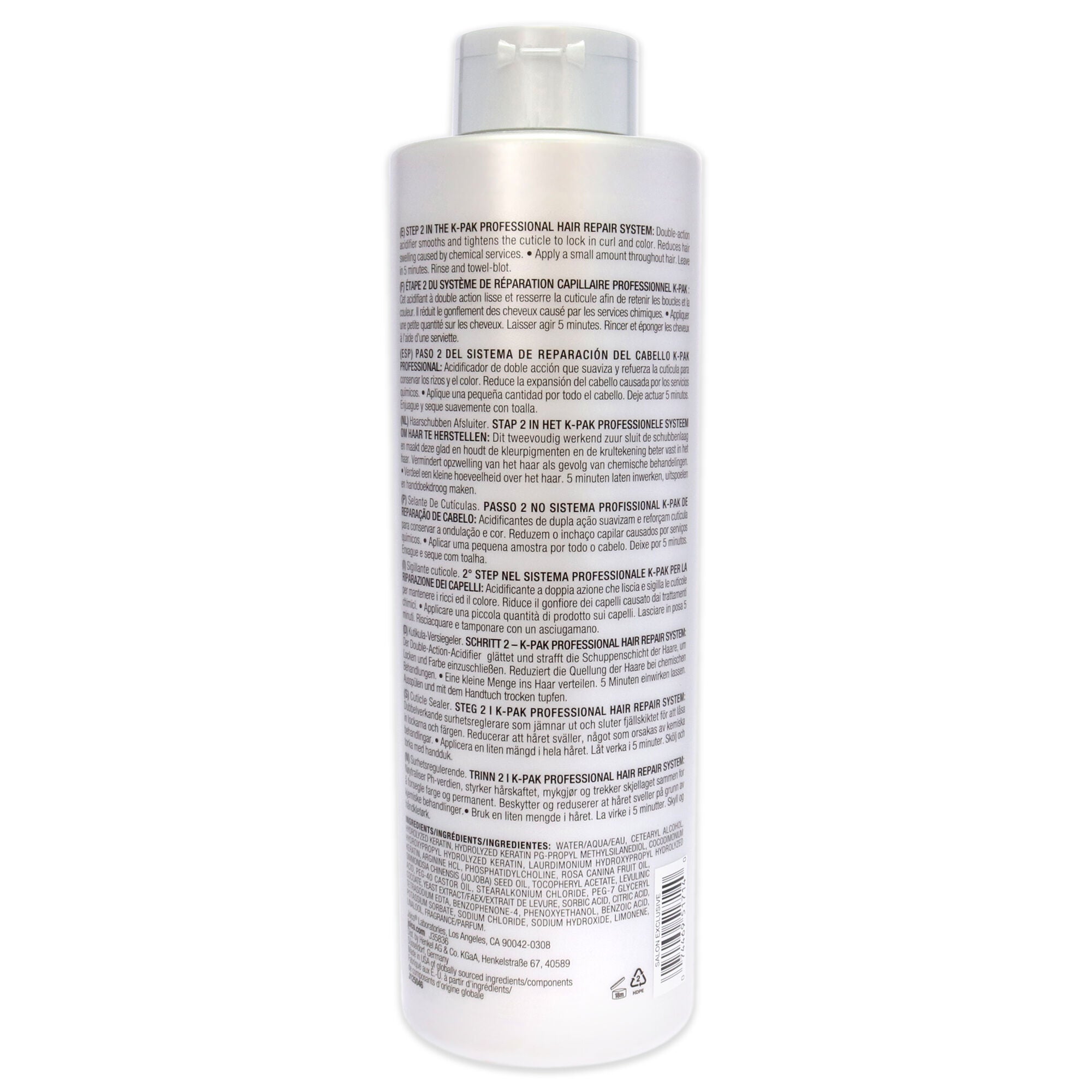 K-Pak Cuticle Sealer pH Neutralizer by Joico for Unisex - 33.8 oz Treatment, See Description, alternate image number 2