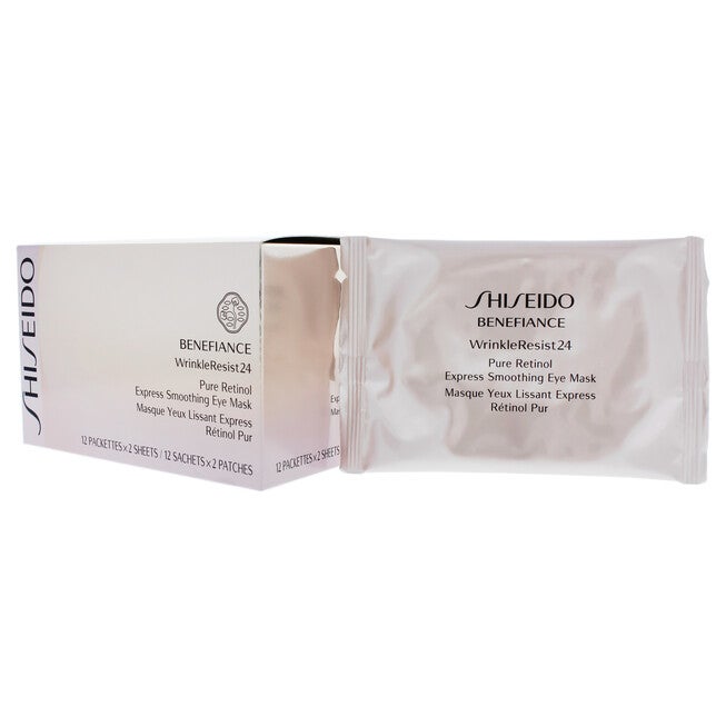 Benefiance WrinkleResist24 Pure Retinol Express Smoothing Eye Mask by Shiseido for Unisex - 12 Pc Sheets Eye Mask, , alternate image number 6