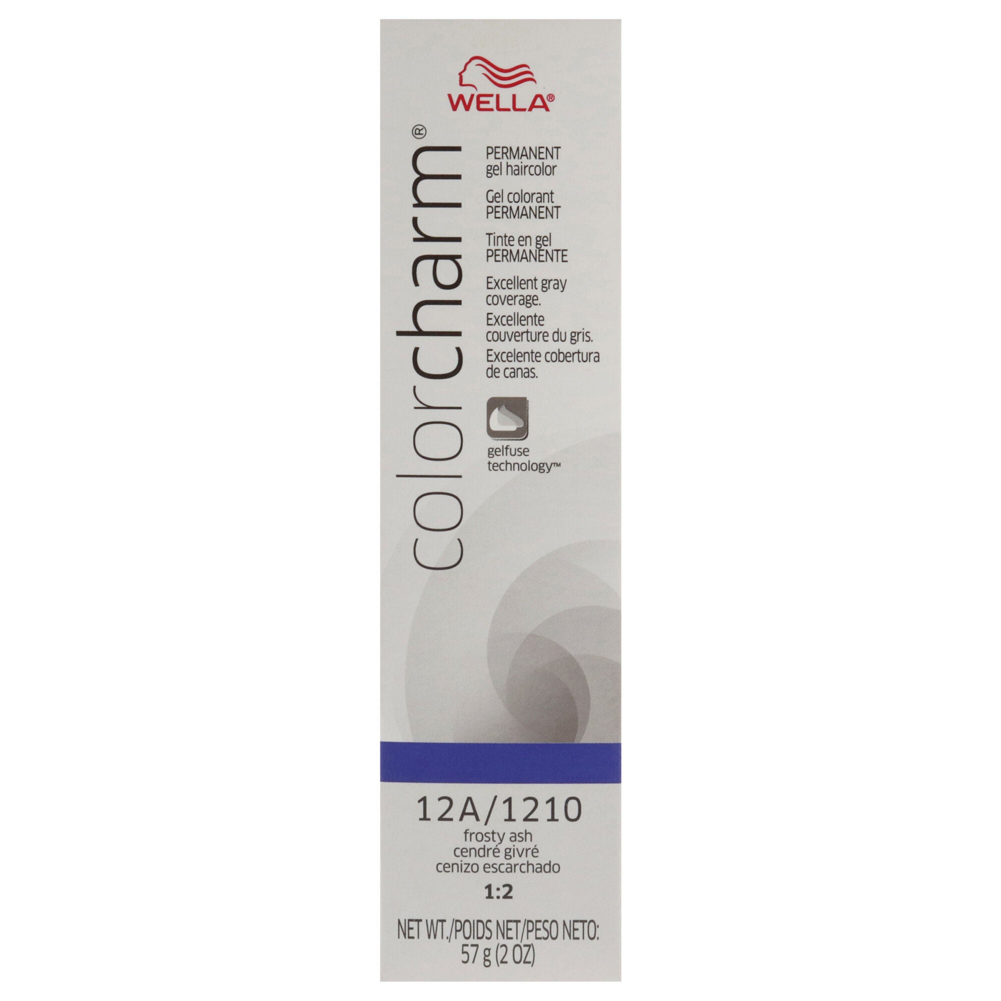 Color Charm Permanent Hair Color Gel - 12A 1210 Frosty Ash by Wella for Unisex - 2 oz Hair Color, Brown, alternate image number 4