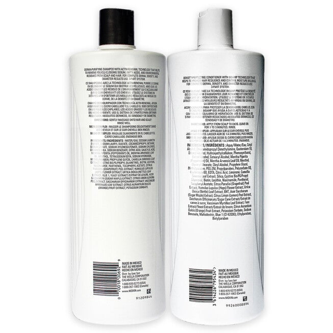 System 1 Duo by Nioxin for Unisex - 2 x 33.8 oz Shampoo, Conditioner, , alternate image number null