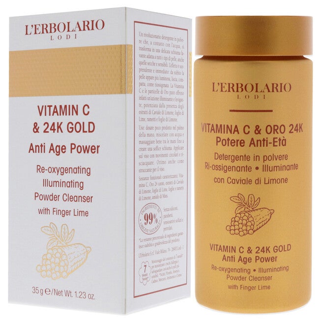Victamin C And 24K Gold Anti-Age Power by LErbolario for Women - 1.23 oz Cleanser, NA, alternate image number null