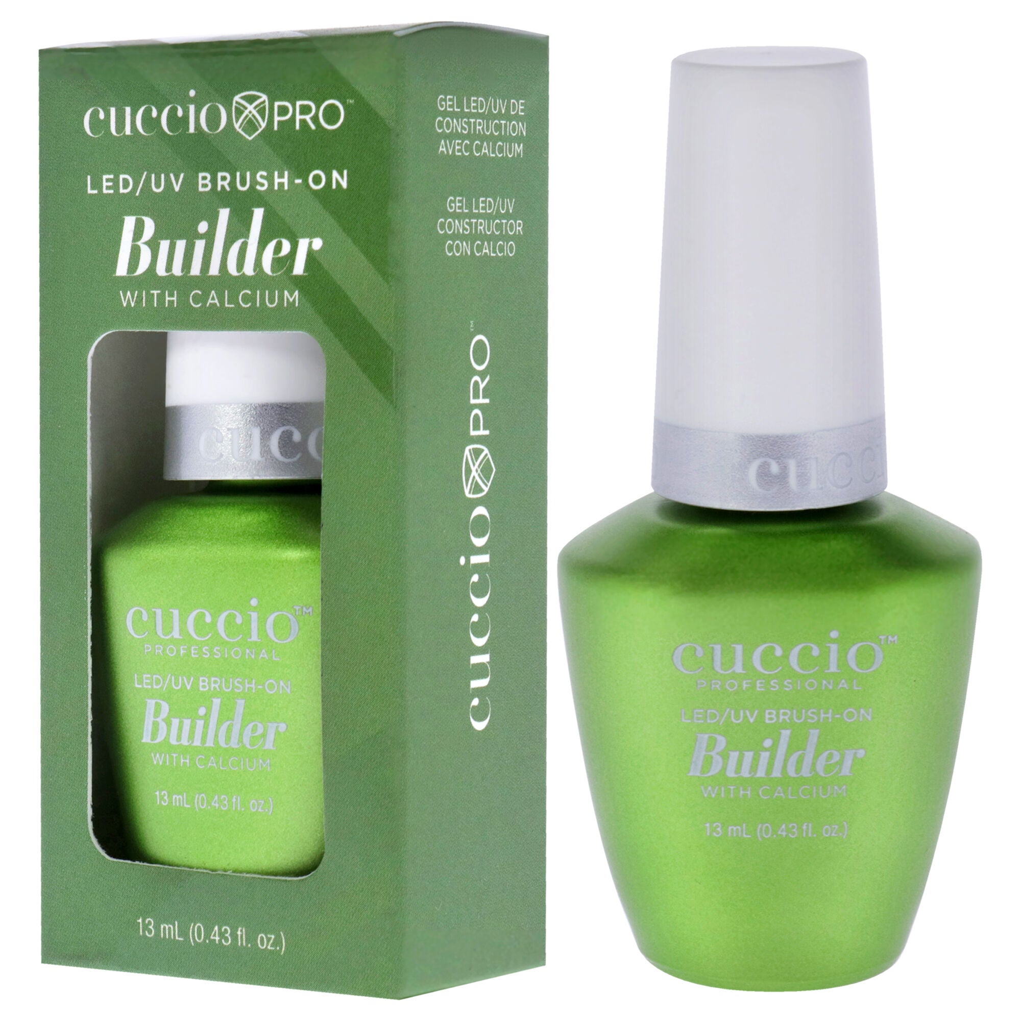 LED-UV Brush-On Builder Gel with Calcium by Cuccio Pro for Women - 0.43 oz Nail Polish - Pack of 2, See Description, alternate image number 3