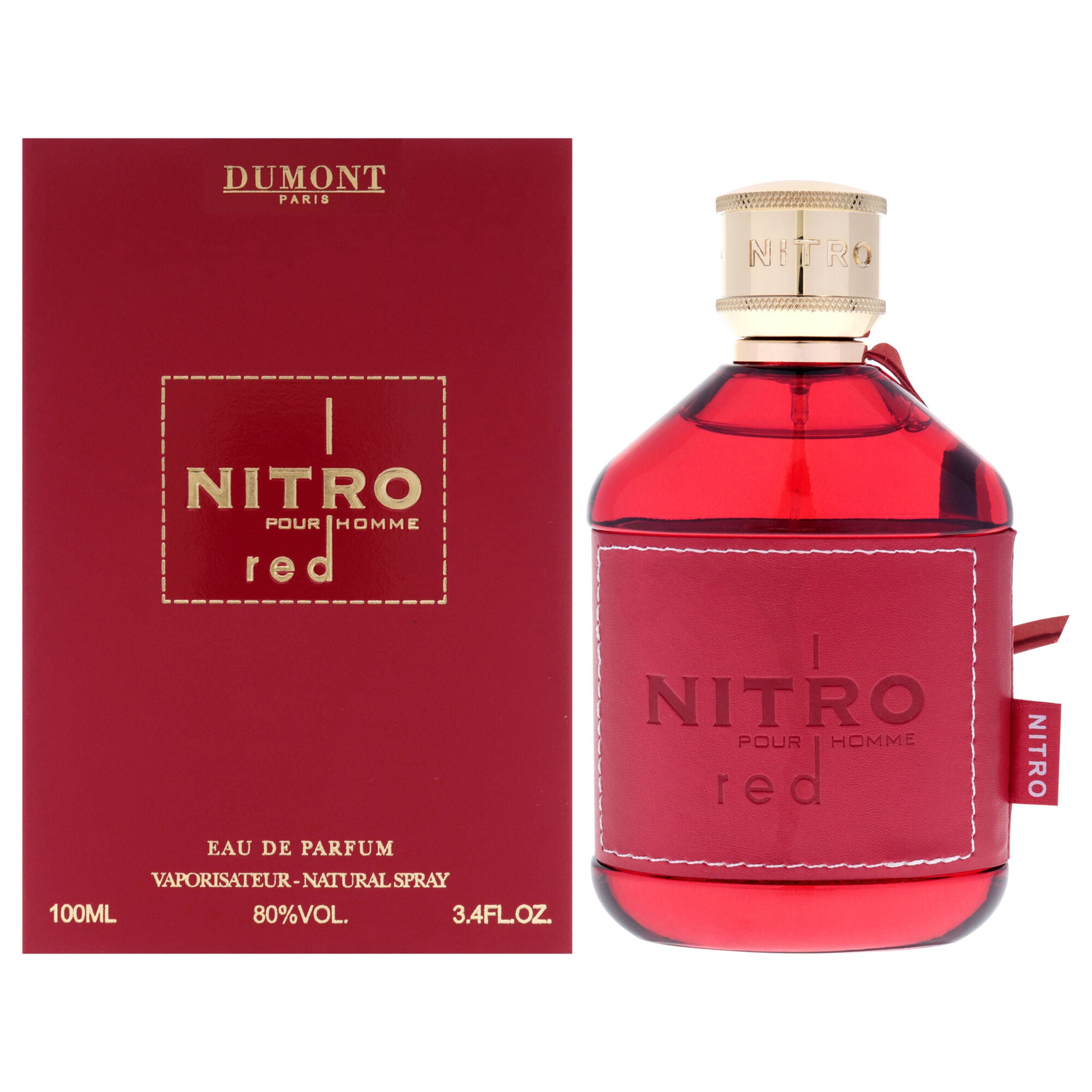 Nitro Red by Dumont for Men - 3.4 oz EDP Spray, Clear, hi-res image number 0