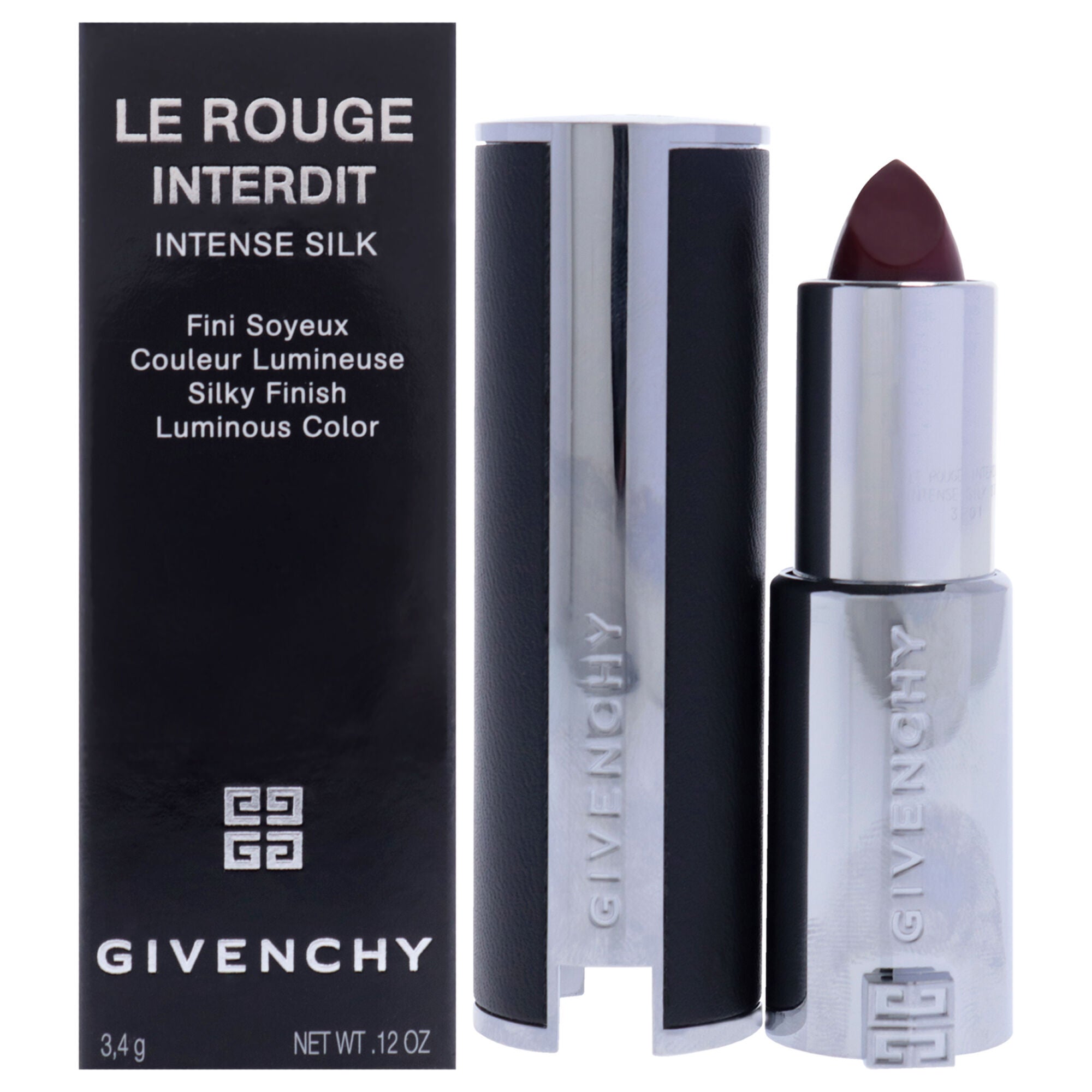 Le Rouge Interdit Intense Silk Lipstick - 334 Grenat Volontaire by Givenchy for Women - 0.12 oz Lipstick, See Description, hi-res image number 0