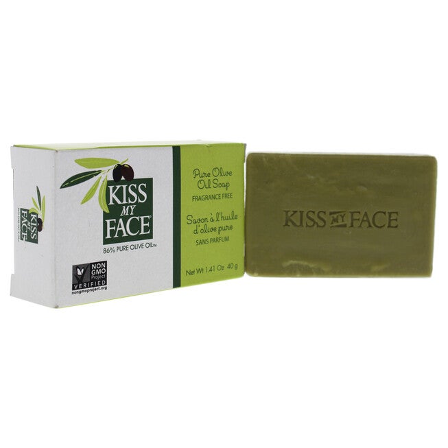 Pure Olive Oil Bar Soap by Kiss My Face for Unisex - 1.41 oz Soap, , alternate image number null