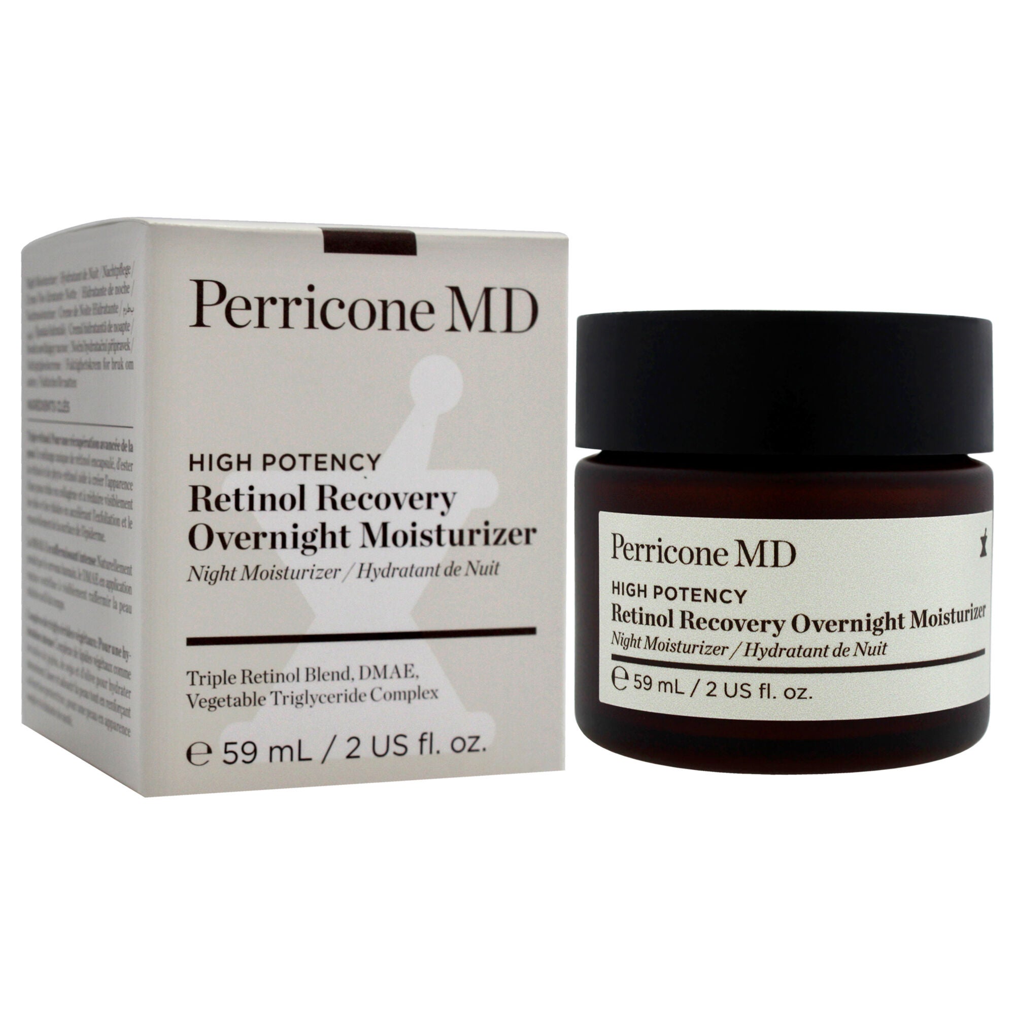 High Potency Retinol Recovery Overnight Moisturizer by Perricone MD for Women - 2 oz Moisturizer, See Description, alternate image number 2