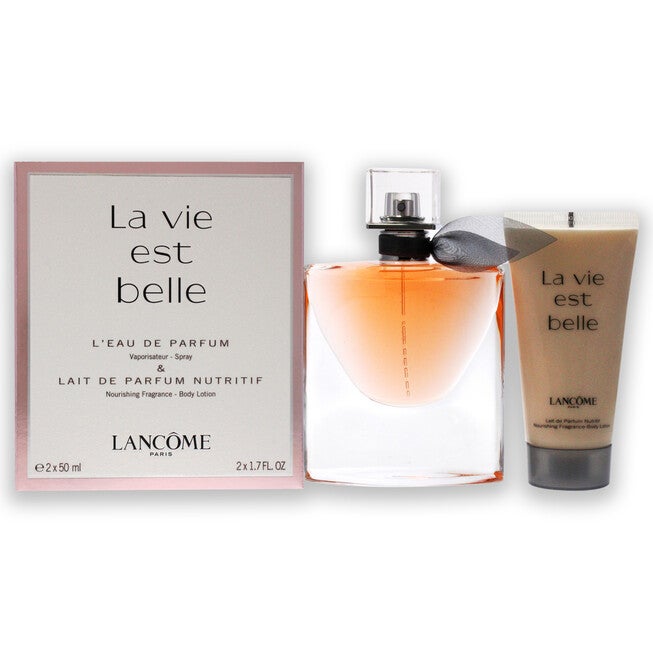 La Vie Est Belle by Lancome for Women - 2 Pc Gift Set 1.7oz Leau De Parfum Natural Spray, 1.7oz Body Lotion, NA, hi-res image number null