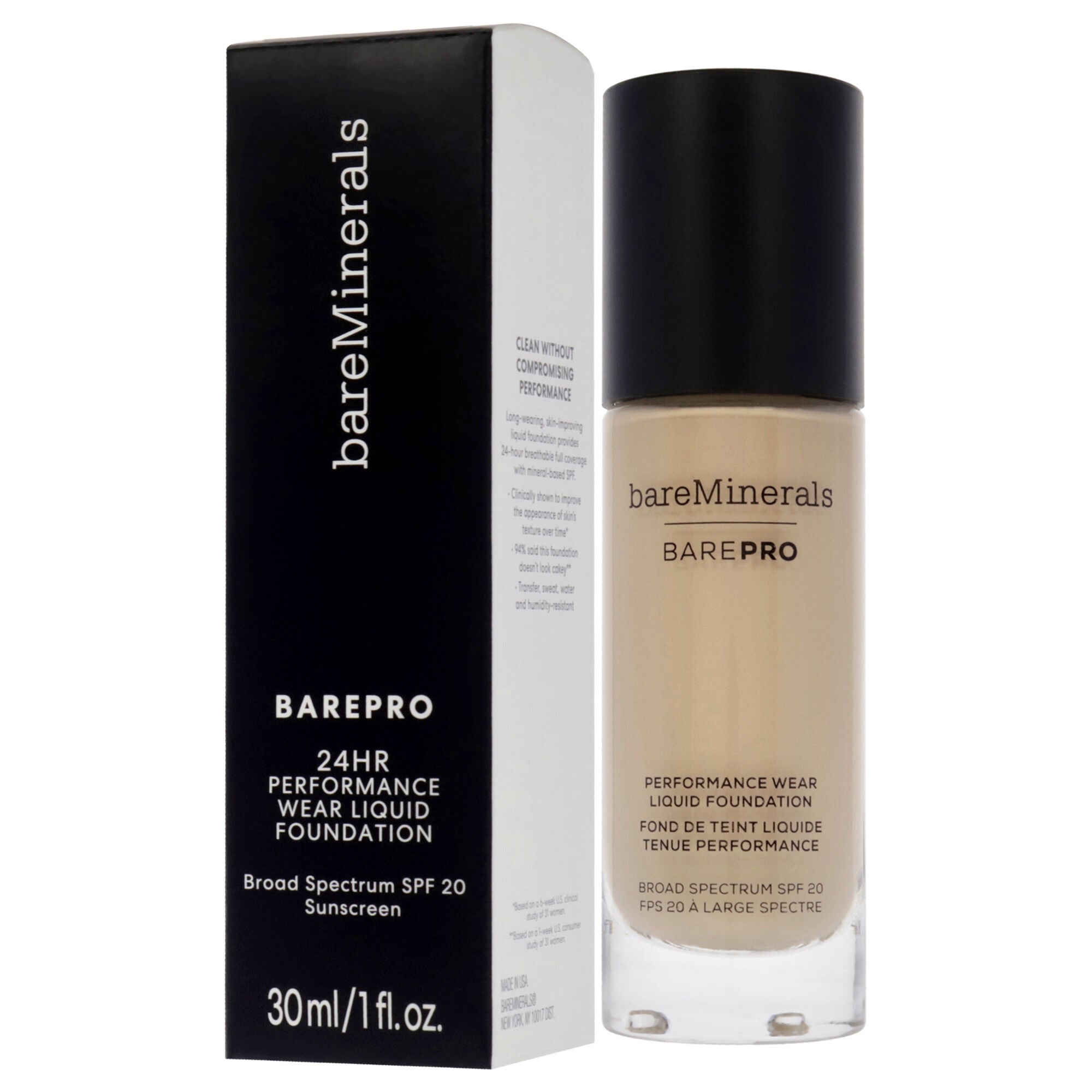Barepro Performance Wear Liquid Foundation SPF 20 - 09 Light Natural by bareMinerals for Women - 1 oz Foundation, , alternate image number 8