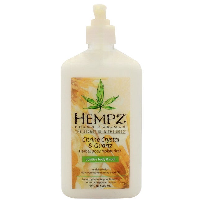 Fresh Fusions Citrine Crystal and Quartz Herbal Body Moisturizer by Hempz for Unisex - 17 oz Moisturizer, NA, hi-res image number null