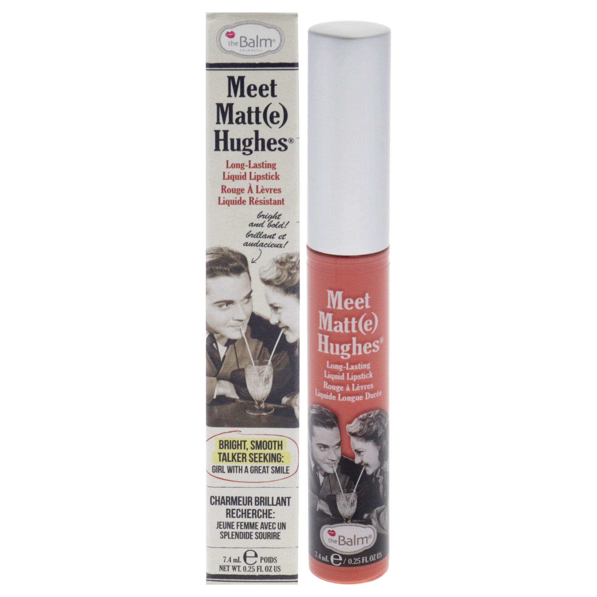 Meet Matte Hughes Long Lasting Liquid Lipstick - Doting by the Balm for Women - 0.25 oz Lip Gloss, See Description, hi-res image number 0