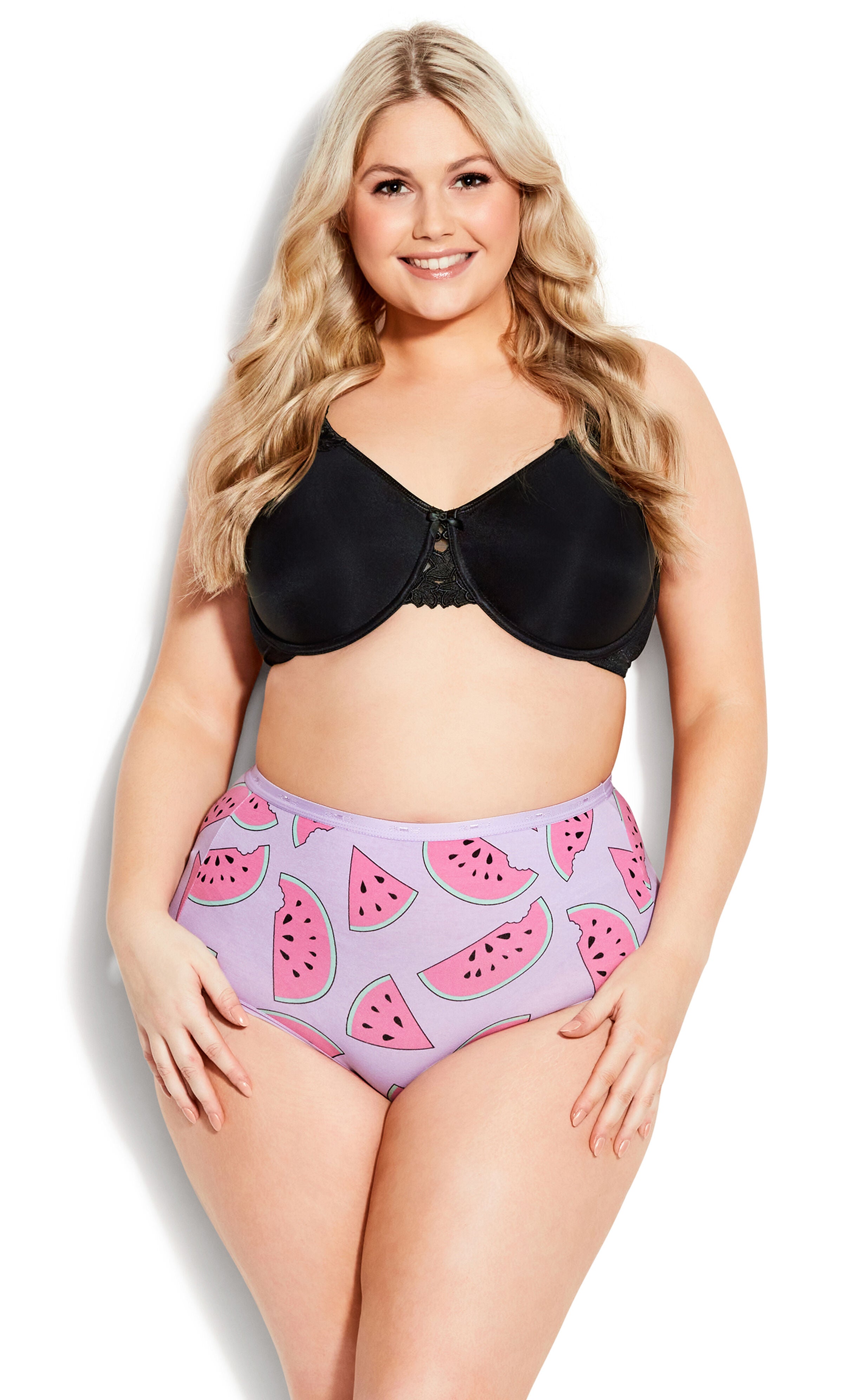 Fashion Cotton Full Brief 3 Pack- lilac melon, Purple, hi-res image number 0