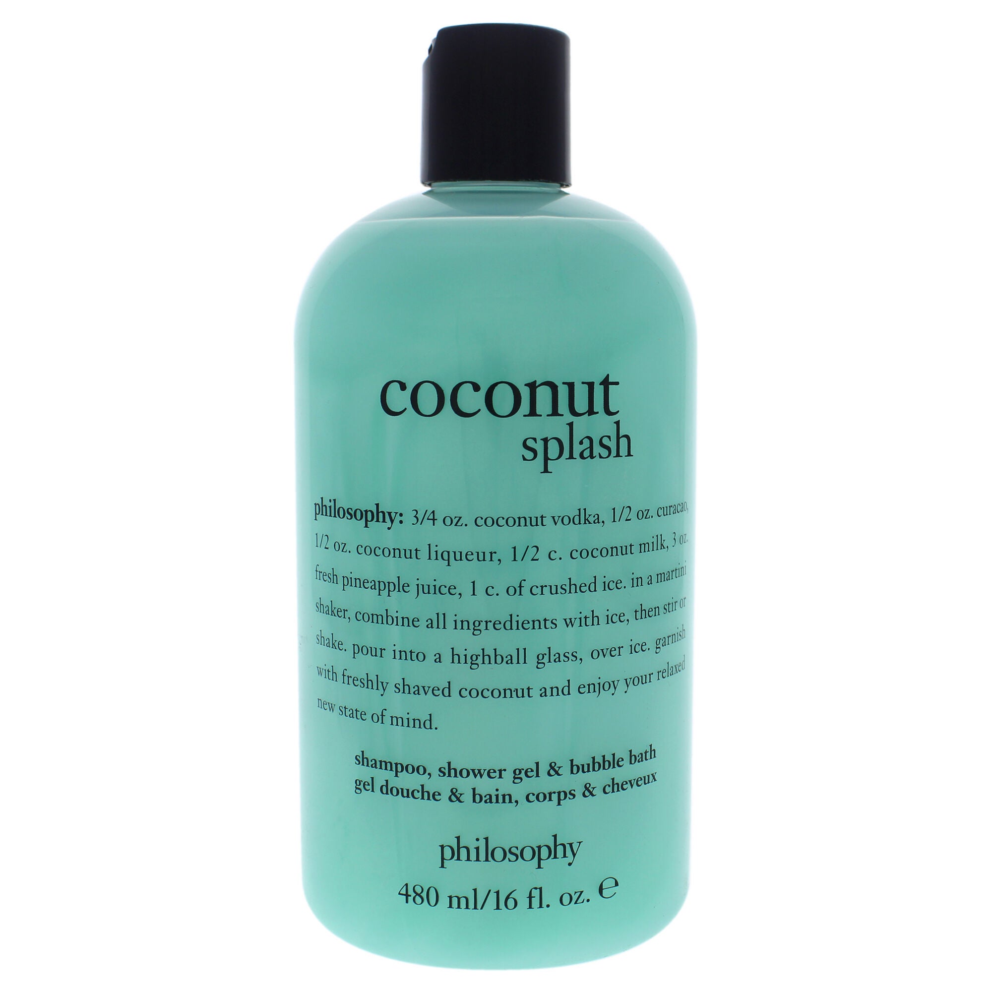 Coconut Splash by Philosophy for Unisex - 16 oz Shampoo, Shower Gel and Bubble Bath, See Description, hi-res image number 0
