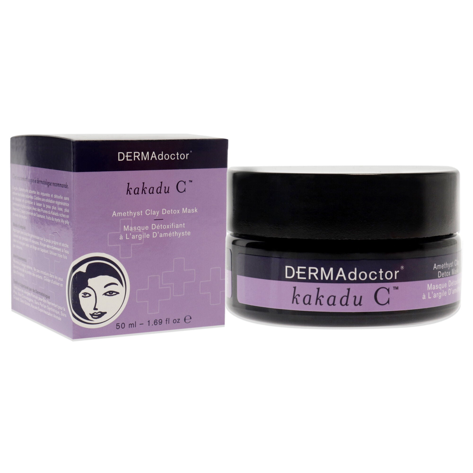 Kakadu C Amethyst Clay Detox Mask by DERMAdoctor for Women - 1.69 oz Mask, , alternate image number 7