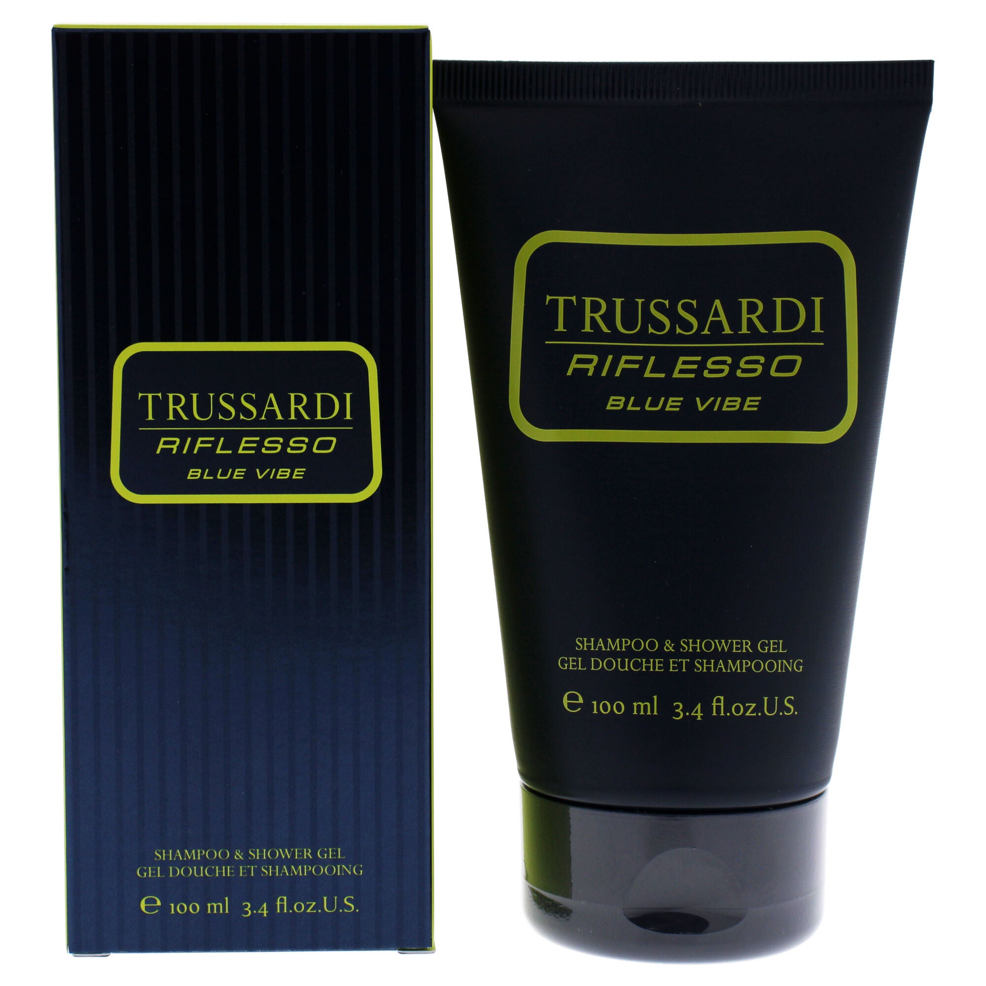 Riflesso Blue Vibe by Trussardi for Men - 3.4 oz Shampoo and Shower Gel, See Description, hi-res image number 0