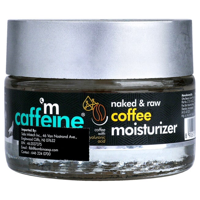 Naked and Raw Coffee Moisturizer - Hyaluronic Acid - Oil Free Hydration by mCaffeine for Unisex - 1.69 oz Moisturizer, NA, alternate image number null