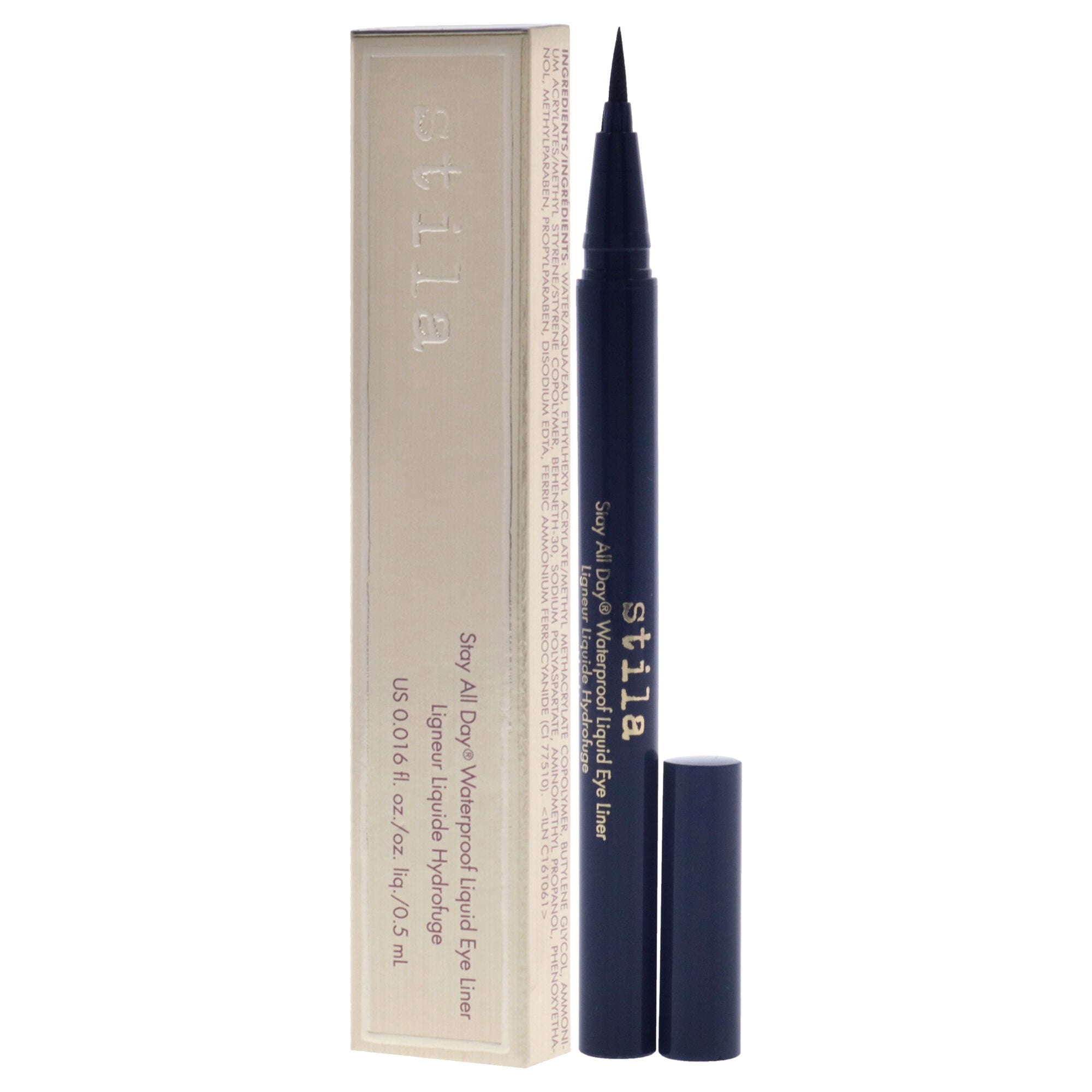 Stay All Day Waterproof Liquid Eye Liner - Midnight by Stila for Women - 0.016 oz Eyeliner, , alternate image number 8