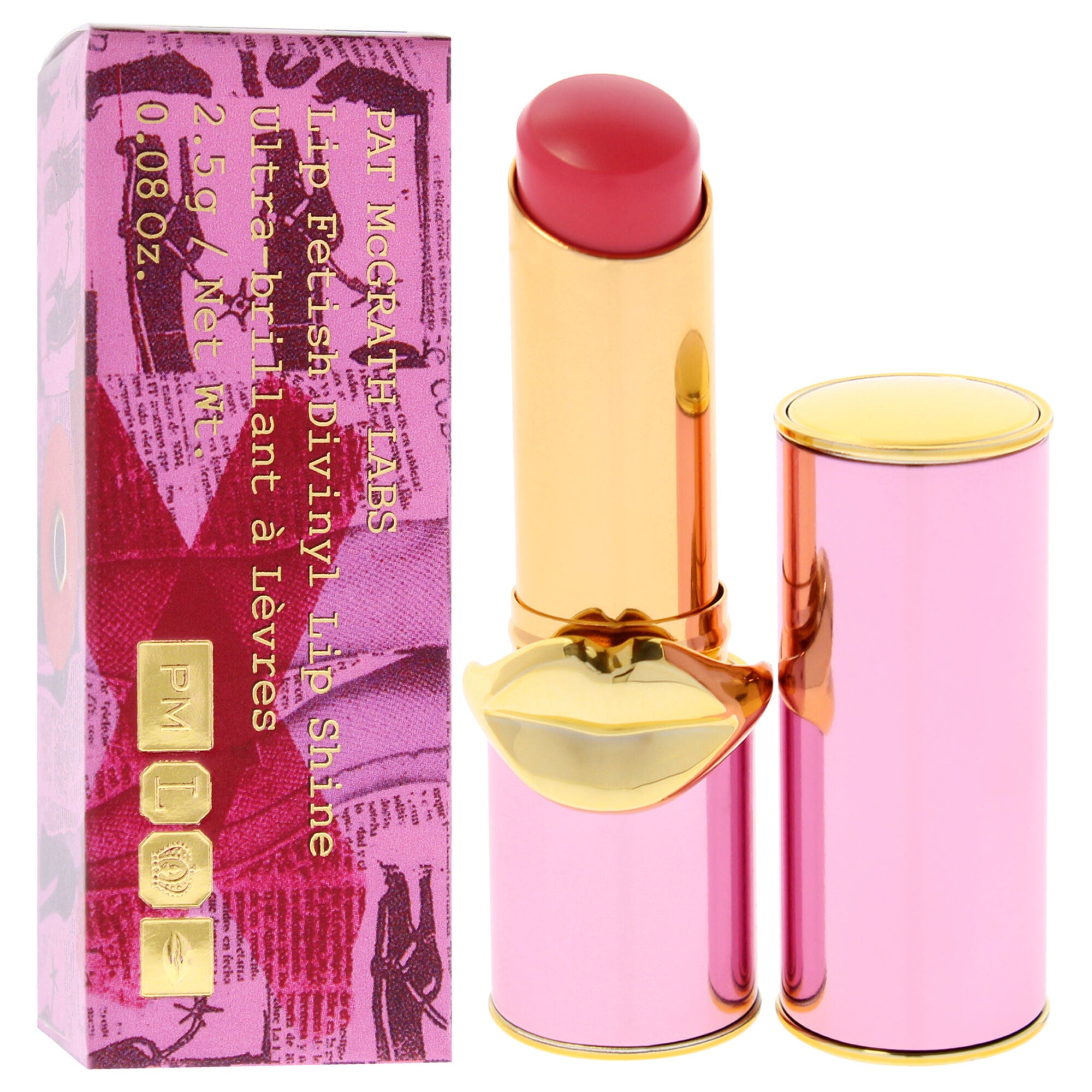 Lip Fetish Divinyl Lip Shine - 592 Boudoir Rose by Pat Mcgrath Labs for Women - 0.08 oz Lipstick, Pink, alternate image number 3