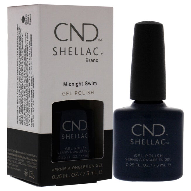 Shellac Nail Color - Midnight Swim by CND for Women - 0.25 oz Nail Polish, , alternate image number null