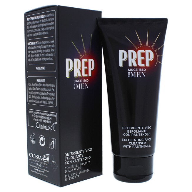 Exfoliating Face Cleanser with Panthenol by Prep for Men - 3.4 oz Cleanser, , alternate image number null