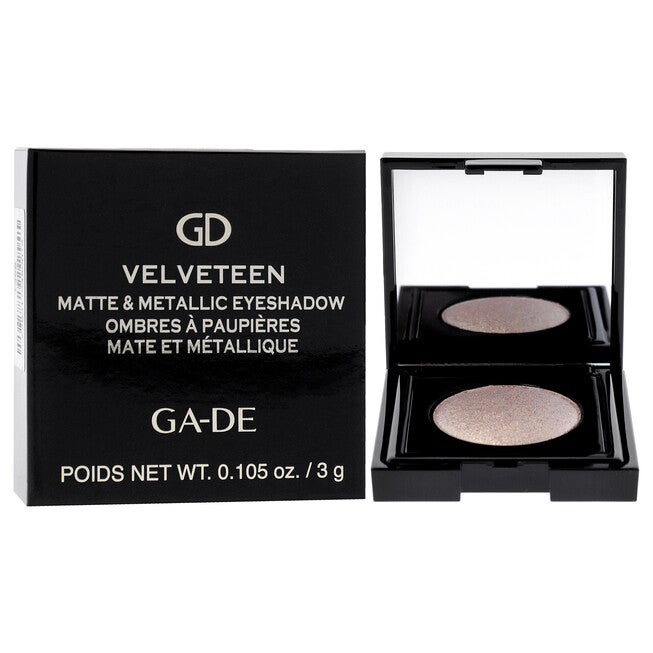 Velveteen Matte and Metallic Eyeshadow - 221 Gold Gleam by GA-DE for Women - 0.105 oz Eye Shadow, See Description, alternate image number 1