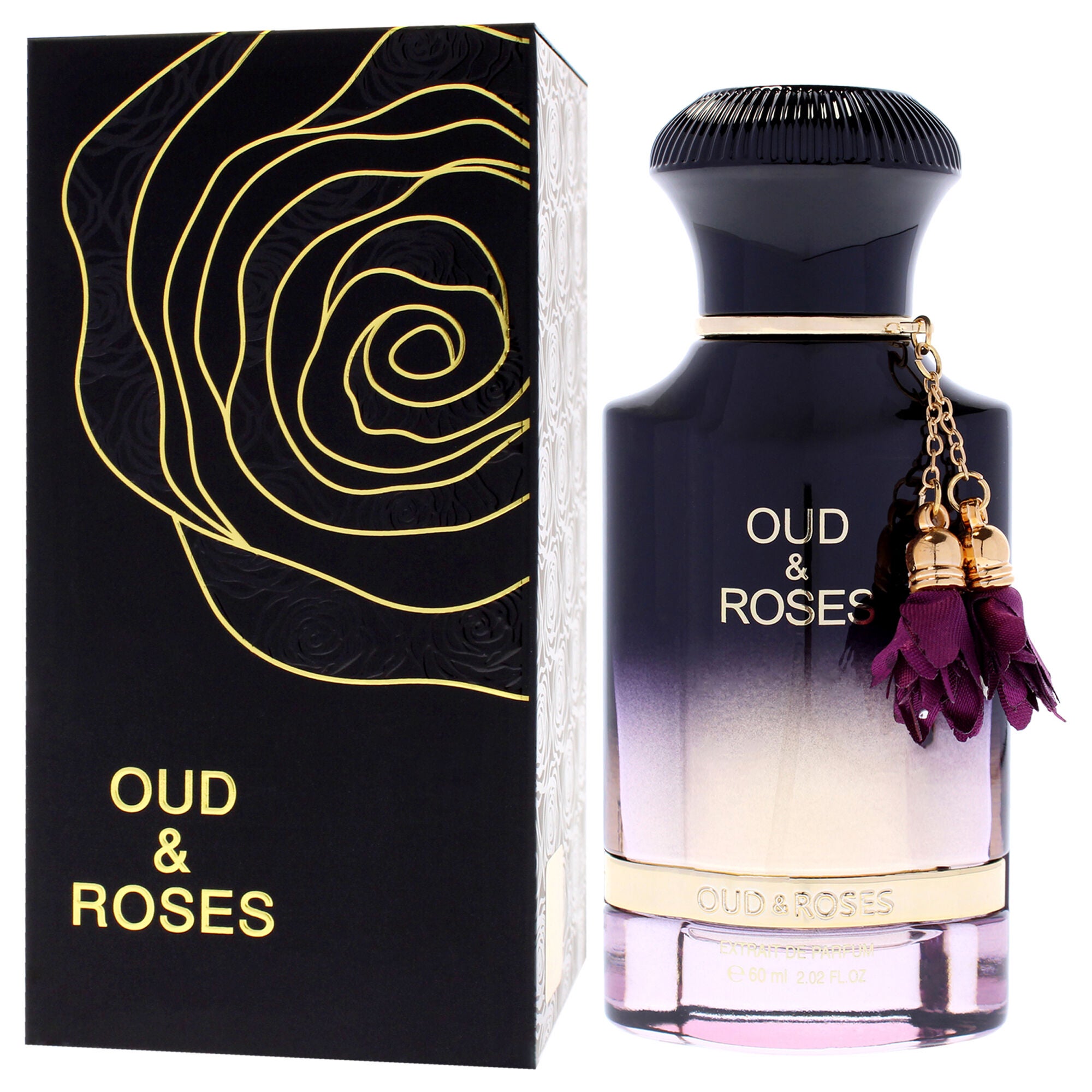Oud and Roses by Ahmed Al Maghribi for Unisex - 2.02 oz Extrait De Parfum Spray, Clear, alternate image number 3