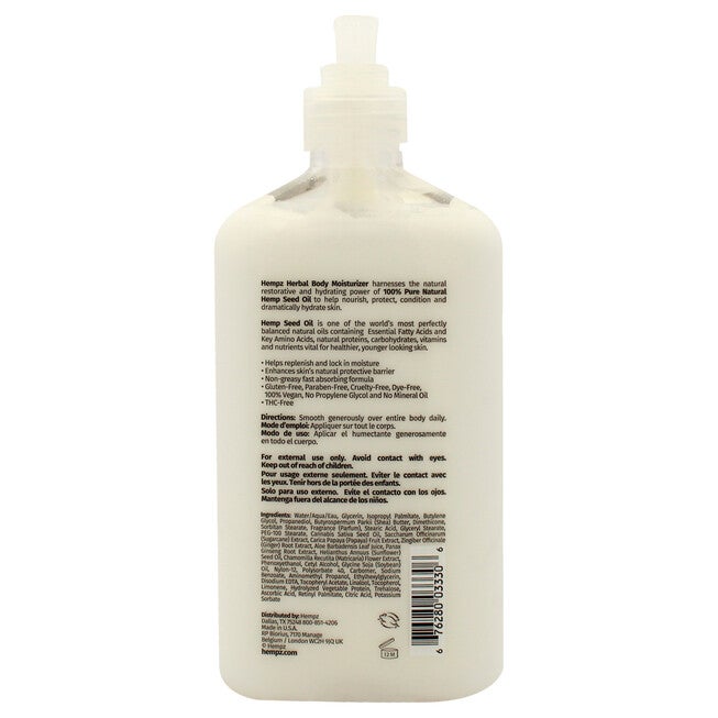 Sugarcane and Papaya Herbal Body by Hempz for Unisex - 17 oz Moisturizer, NA, alternate image number null