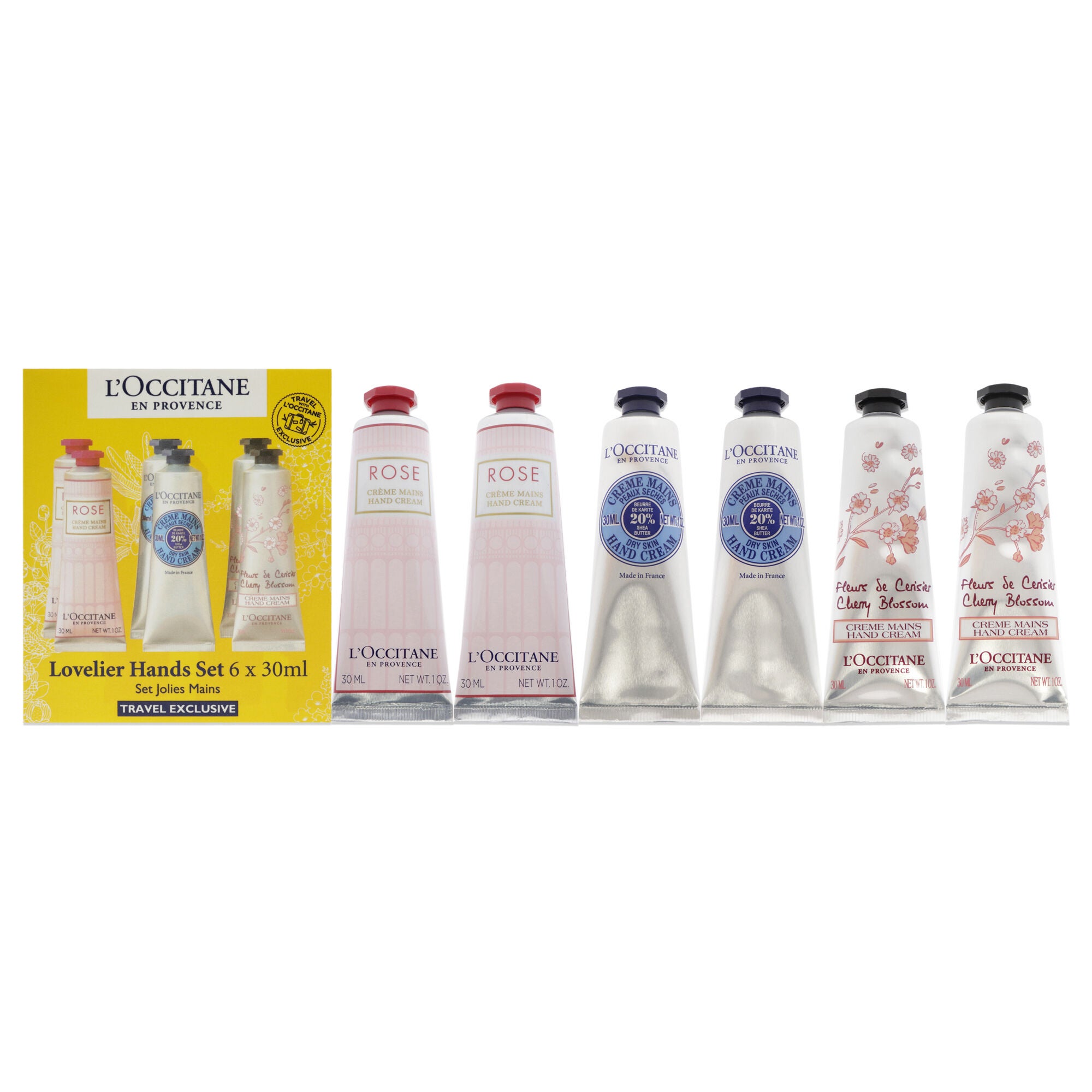 Lovelier Hands Kit by LOccitane for Unisex - 6 x 1 oz 2 Rose, 2 Shea Dry Skin, 2 Cherry Blossom, , alternate image number 5