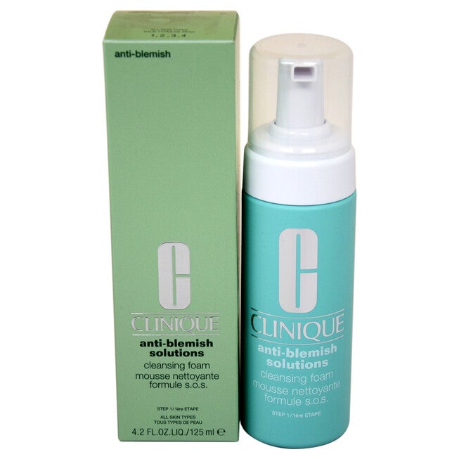 Anti-Blemish Solutions Cleansing Foam (All Skin Types) by Clinique for Unisex - 4.2 oz Cleansing Foam, NA, hi-res image number null