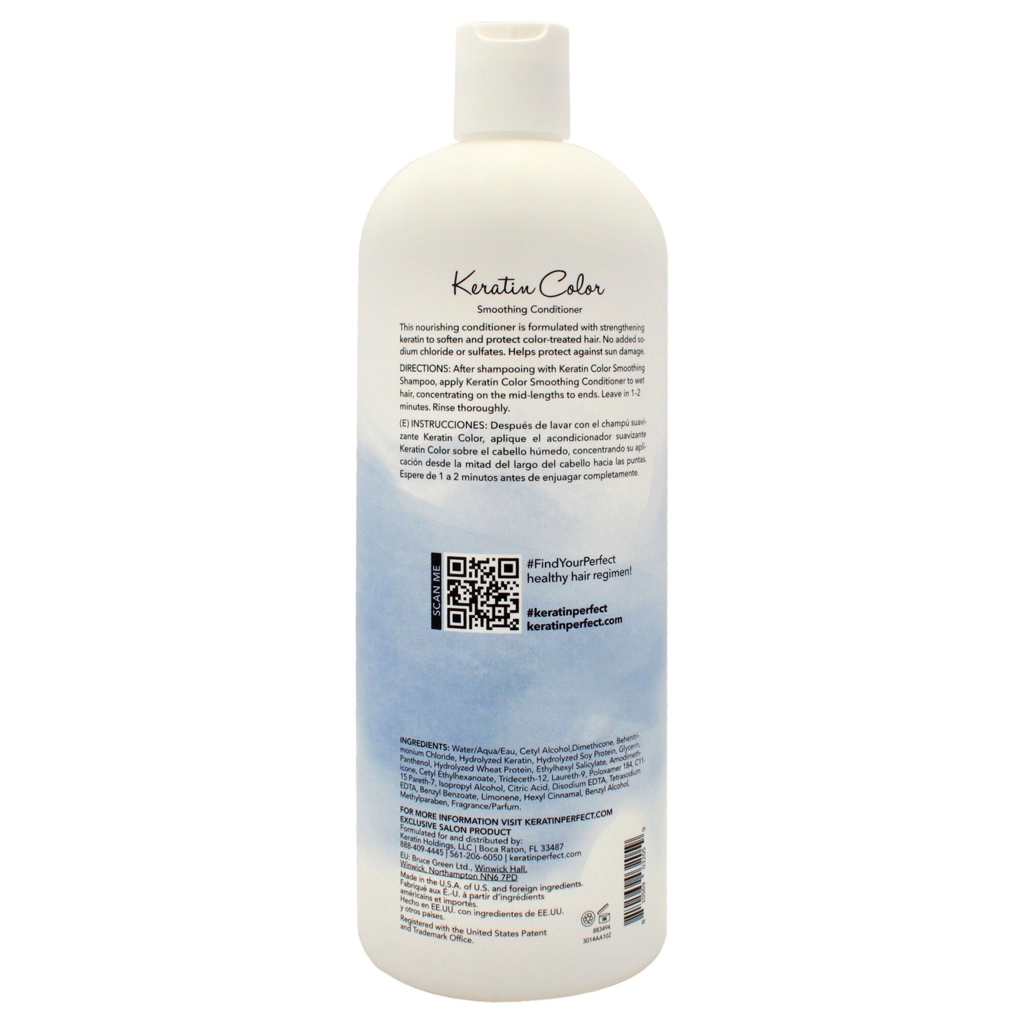 Keratin Color Conditioner by Keratin Perfect for Unisex - 32 oz Conditioner, See Description, alternate image number 3
