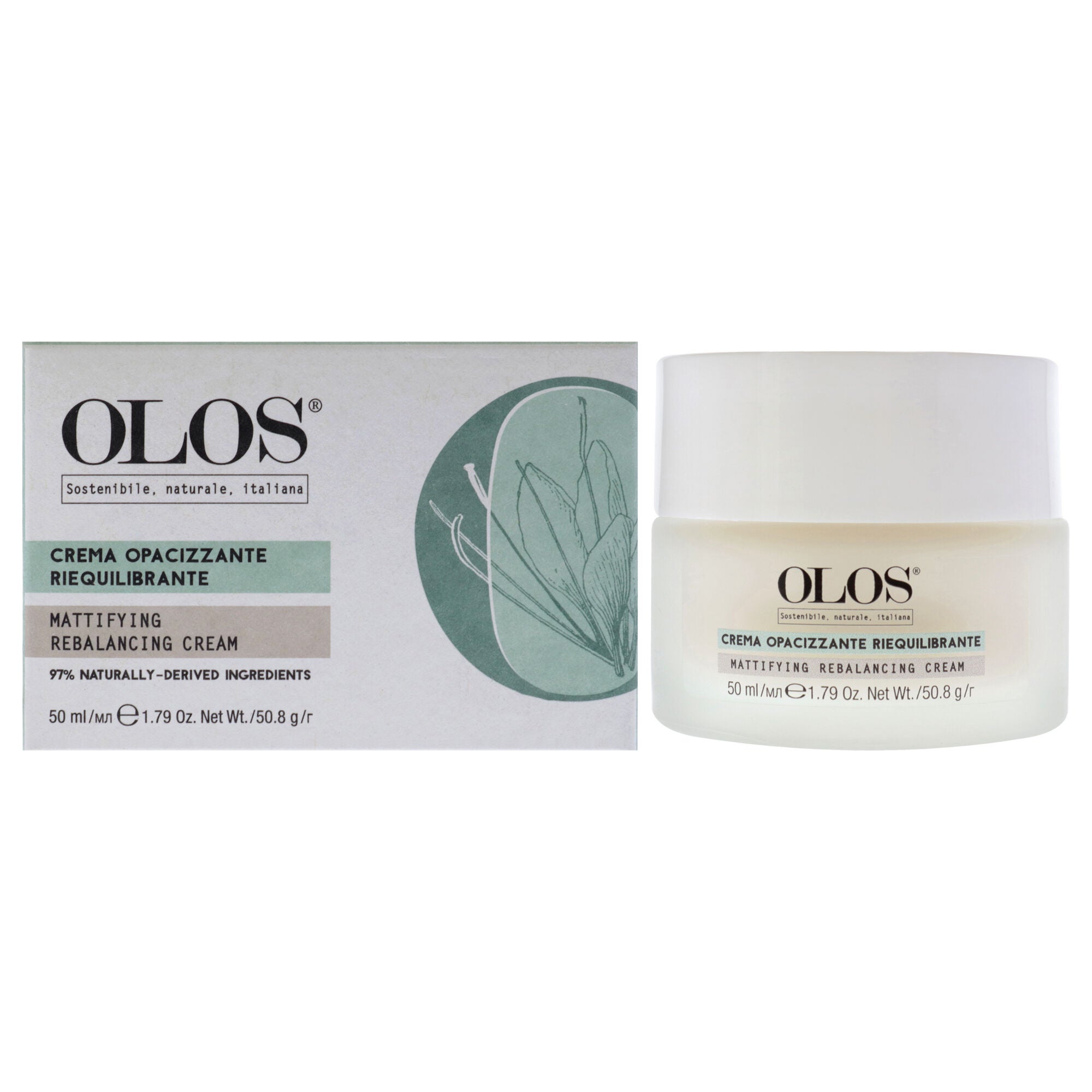 Mattifying Rebalancing Cream by Olos for Unisex - 1.7 oz Cream, See Description, hi-res image number 0