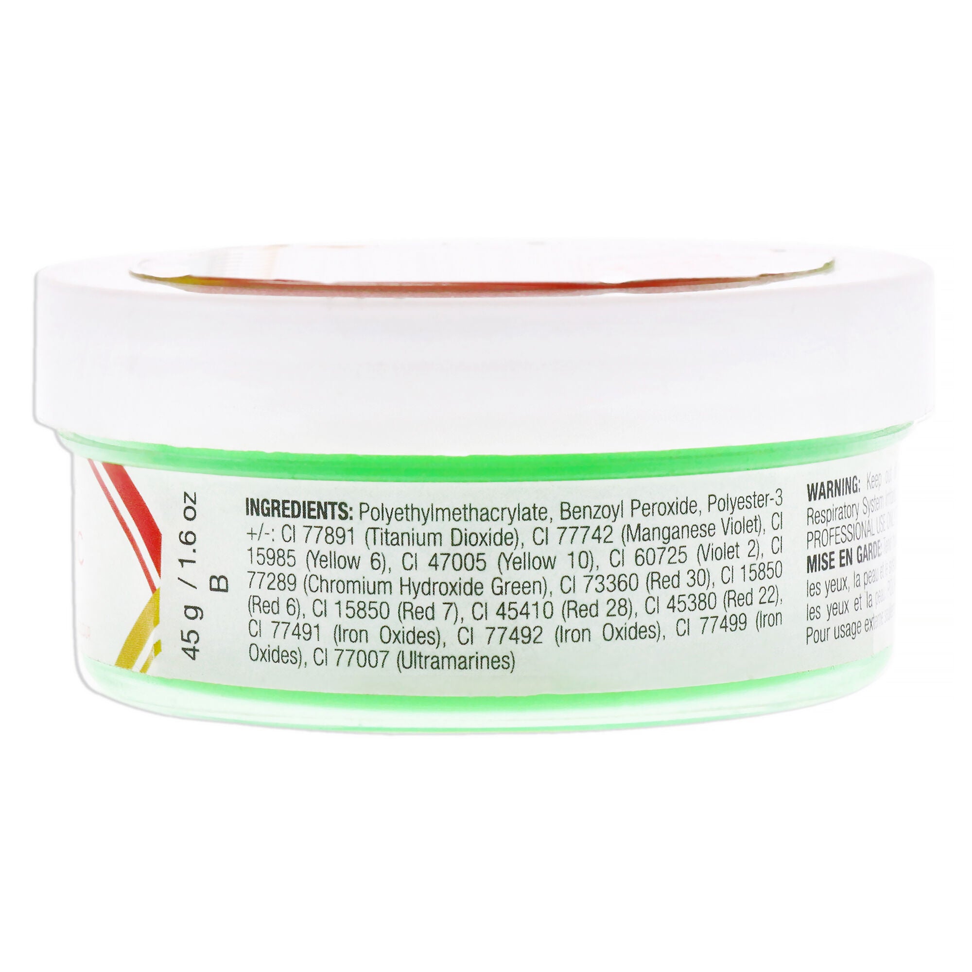 Colour Acrylic Powder - Neon Lime by Cuccio PRO for Women - 1.6 oz Acrylic Powder, See Description, alternate image number 1