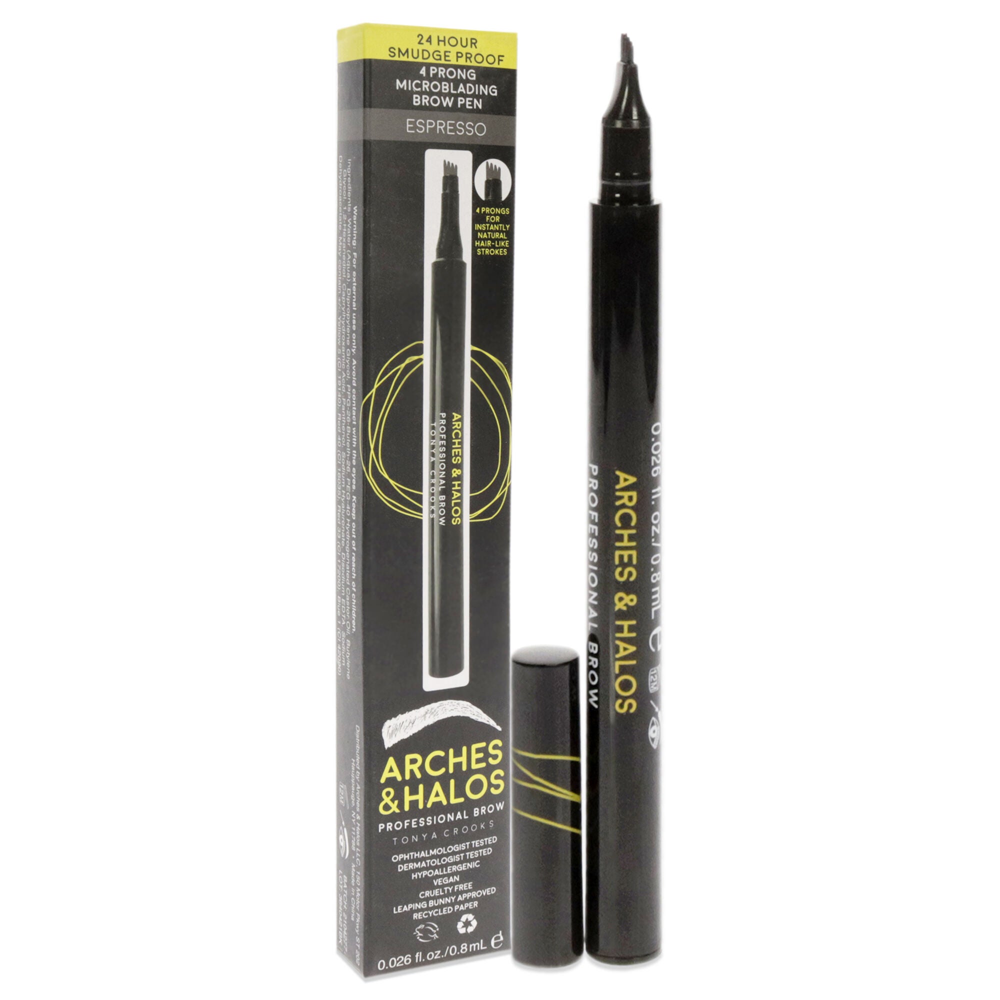 Microblading Brow Shaping Pen - Espresso by Arches and Halos for Women - 0.026 oz Eyebrow Pen, , alternate image number 6