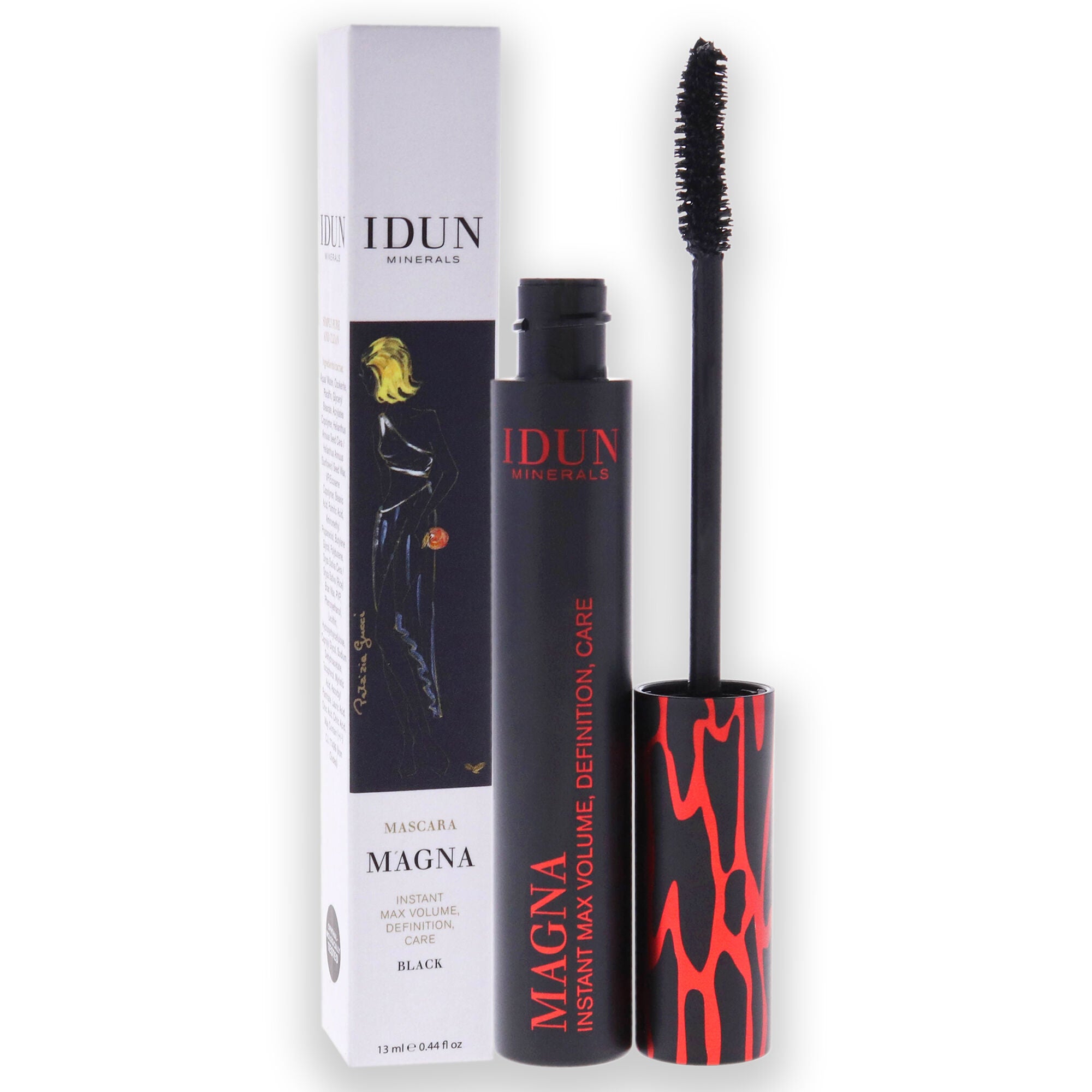 Magna Mascara - 008 Black by Idun Minerals for Women - 0.44 oz Mascara, See Description, alternate image number 1