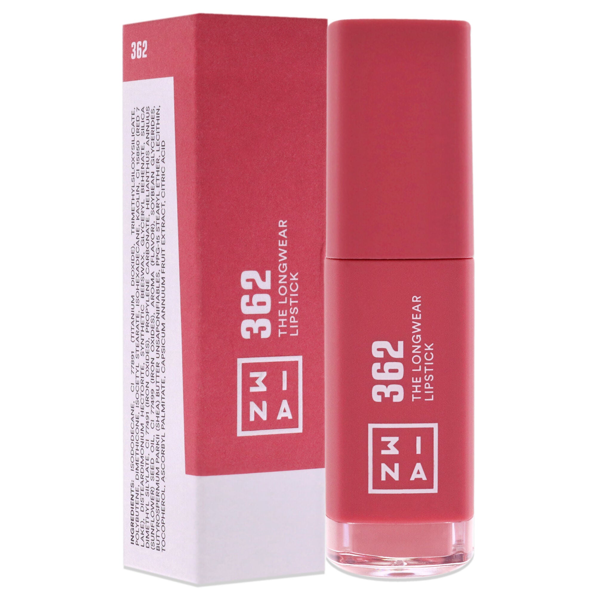 The Longwear Lipstick - 362 Pink by 3INA for Women - 0.20 oz Lipstick, , alternate image number 6