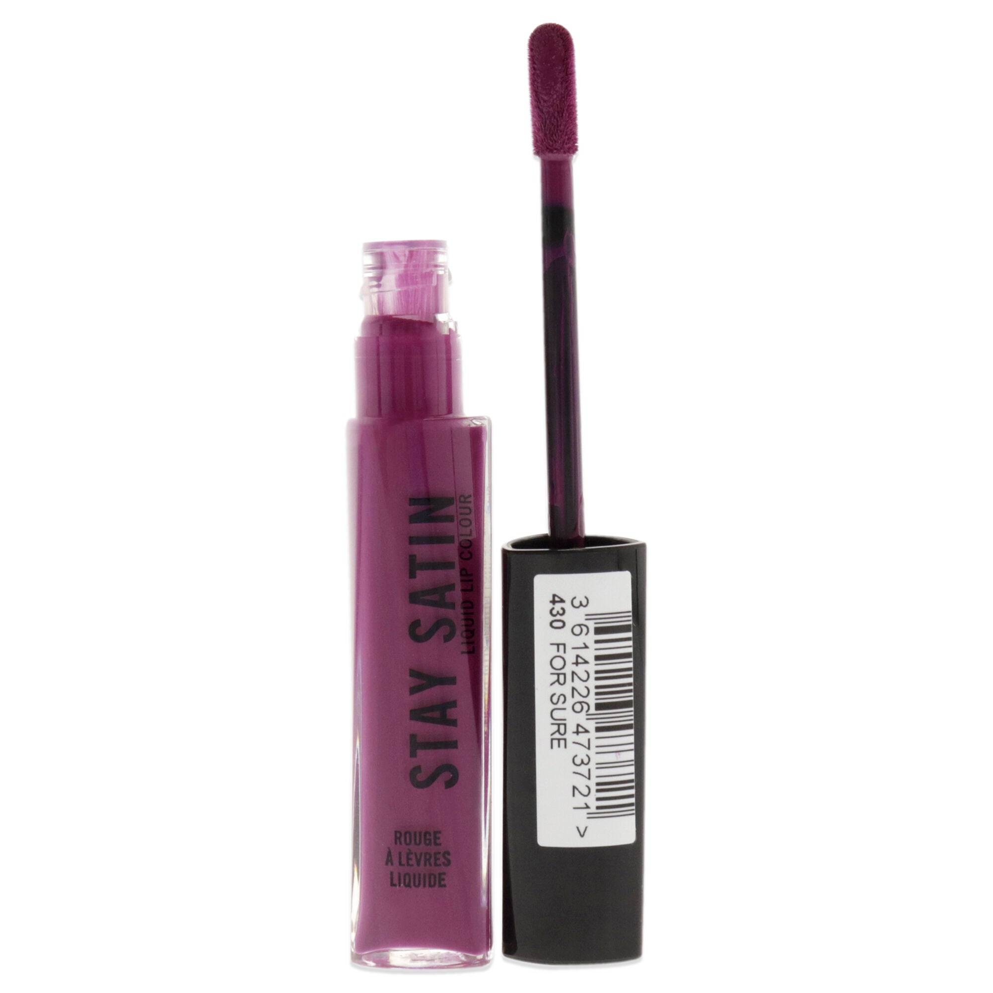 Stay Satin Liquid Lip Color - For Sure by Rimmel London for Women - 0.21 oz Lipstick, See Description, alternate image number 2