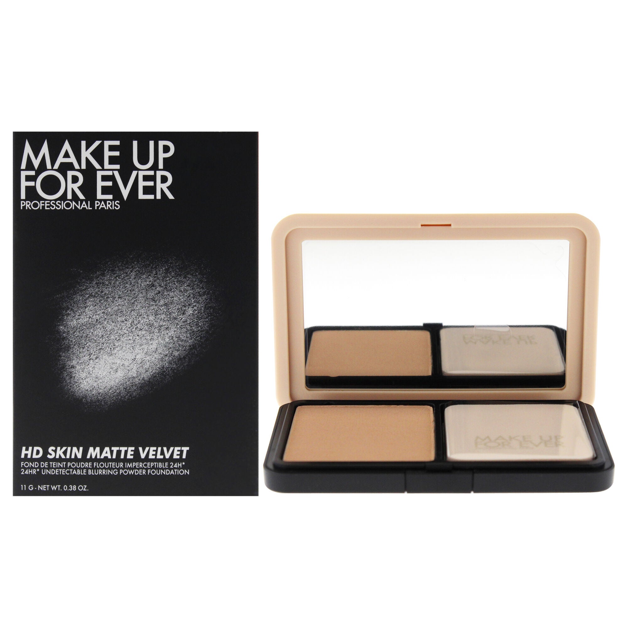 HD Skin Matte Velvet Powder Foundation - 1R12 Cool Ivory by Make Up For Ever for Women - 0.38 oz Foundation, Brown, hi-res image number 0