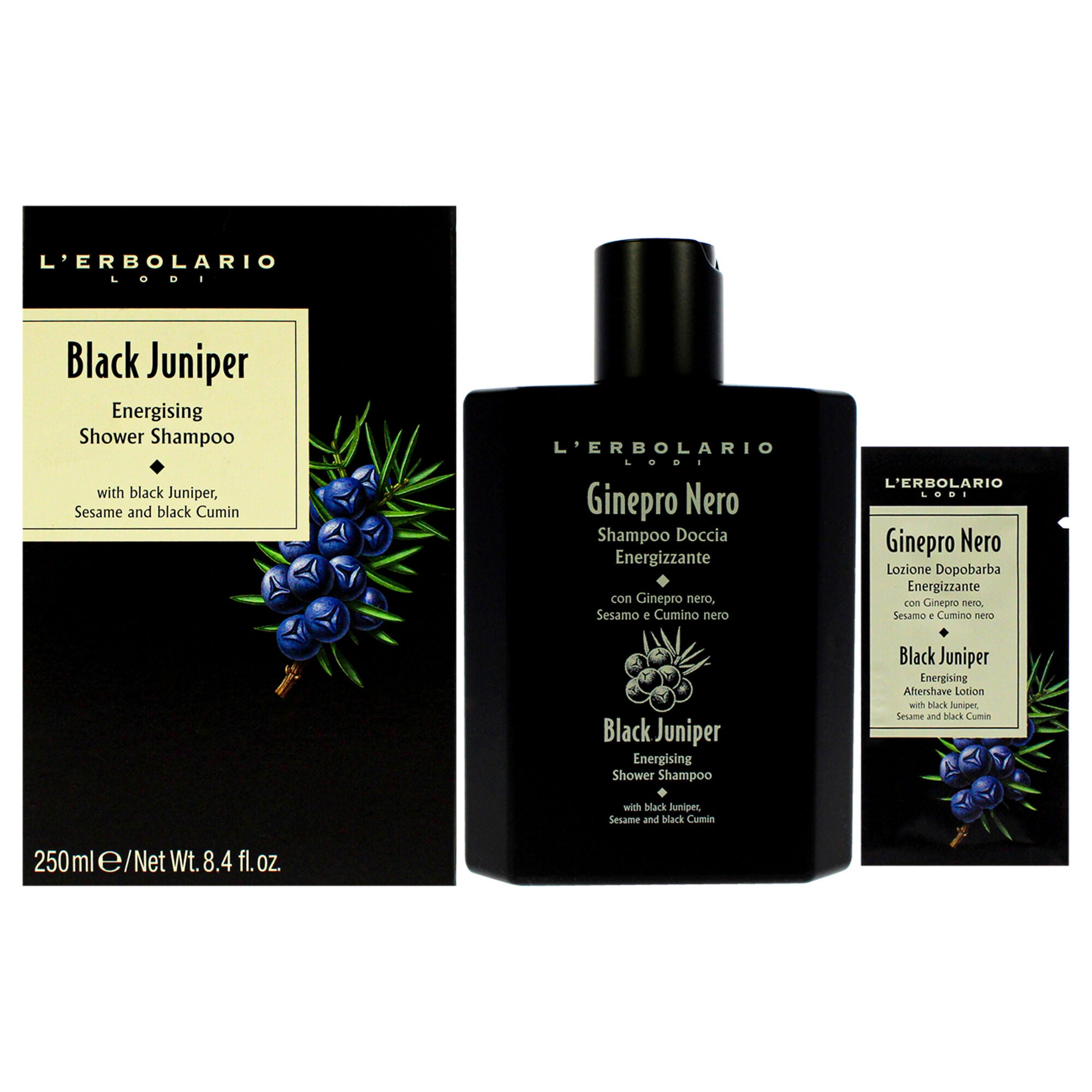 Energising Shower Shampoo - Black Juniper by LErbolario for Unisex - 8.4 oz Shampoo, See Description, hi-res image number 0