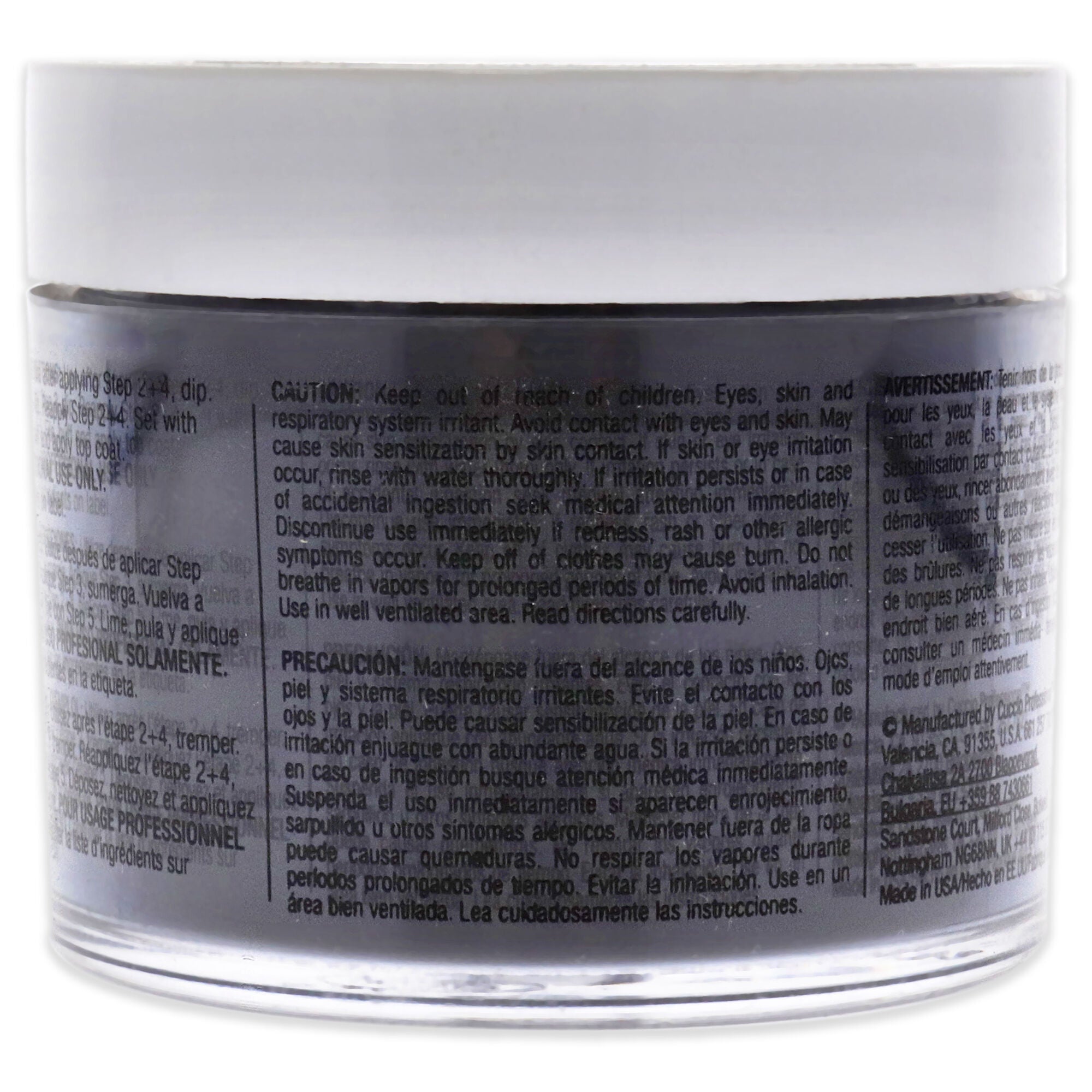 Pro Powder Polish Nail Colour Dip System - 2 Am In Hollywood by Cuccio Colour for Women - 1.6 oz Nail Powder, Black, alternate image number 2