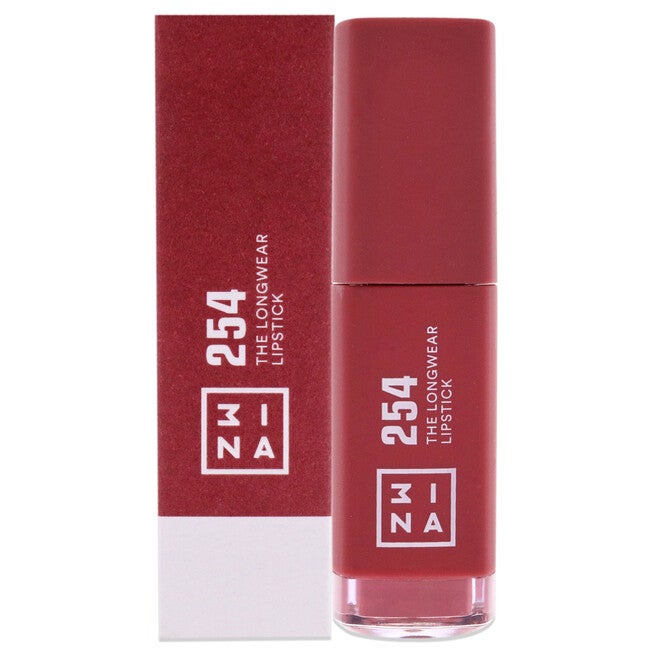 The Longwear Lipstick - 254 Dark Pink Nude by 3INA for Women - 0.20 oz Lipstick, NA, hi-res image number null