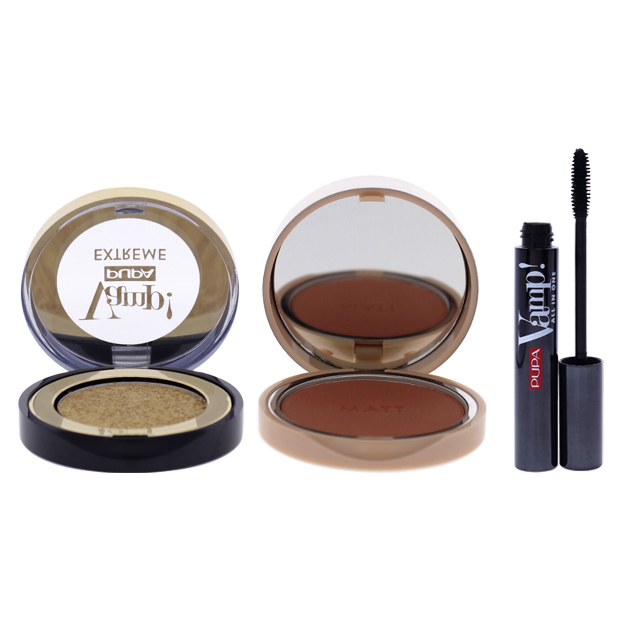 Vamp! Extreme Eyeshadow With All In One Mascara and Extreme Blush Matt Kit by Pupa Milano for Women - 3 Pc Kit, See Description, alternate image number 4