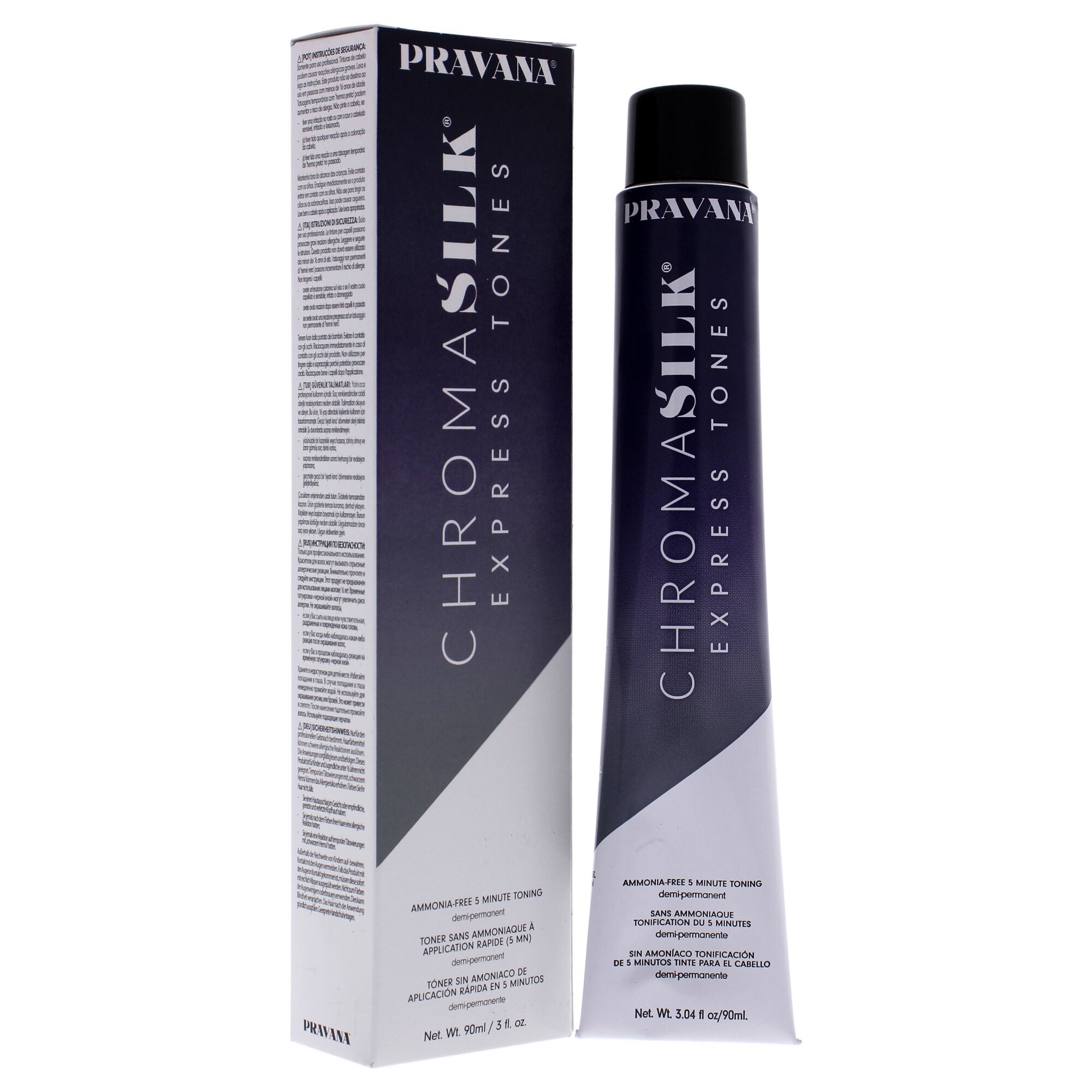 ChromaSilk Express Tones - Dark Mahogany by Pravana for Unisex - 3 oz Hair Color, See Description, alternate image number 1