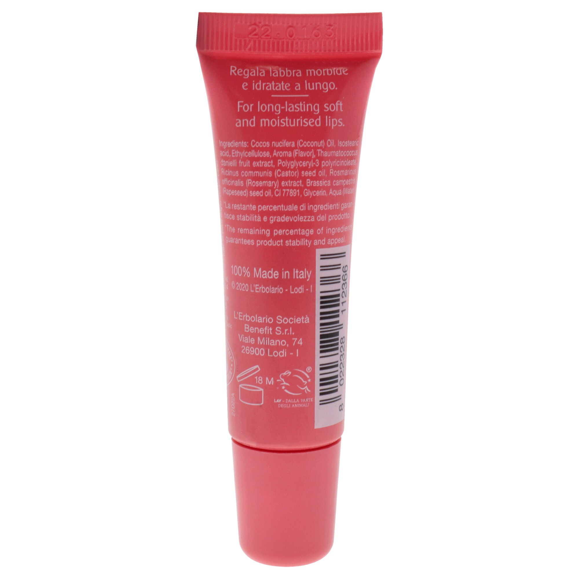 Dreamy Lip Butter - Coconut by LErbolario for Women - 0.3 oz Lip Balm, See Description, alternate image number 2