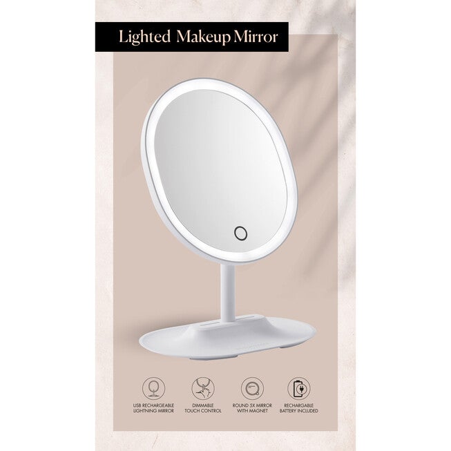Original Lighted Makeup Mirror by Browgame for Women - 1 Pc Mirror, NA, alternate image number null