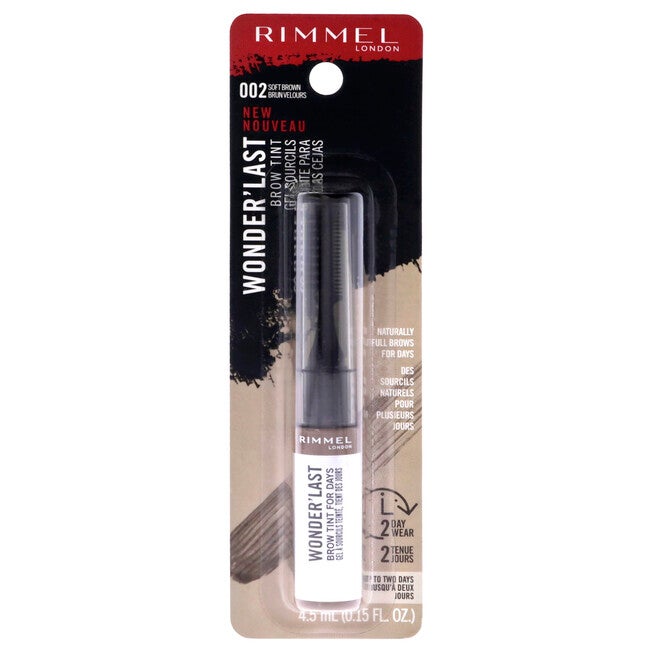 Wonder Last Brow Tint - 002 Soft Brown by Rimmel London for Women - 0.15 oz Eyebrow, See Description, hi-res image number 0