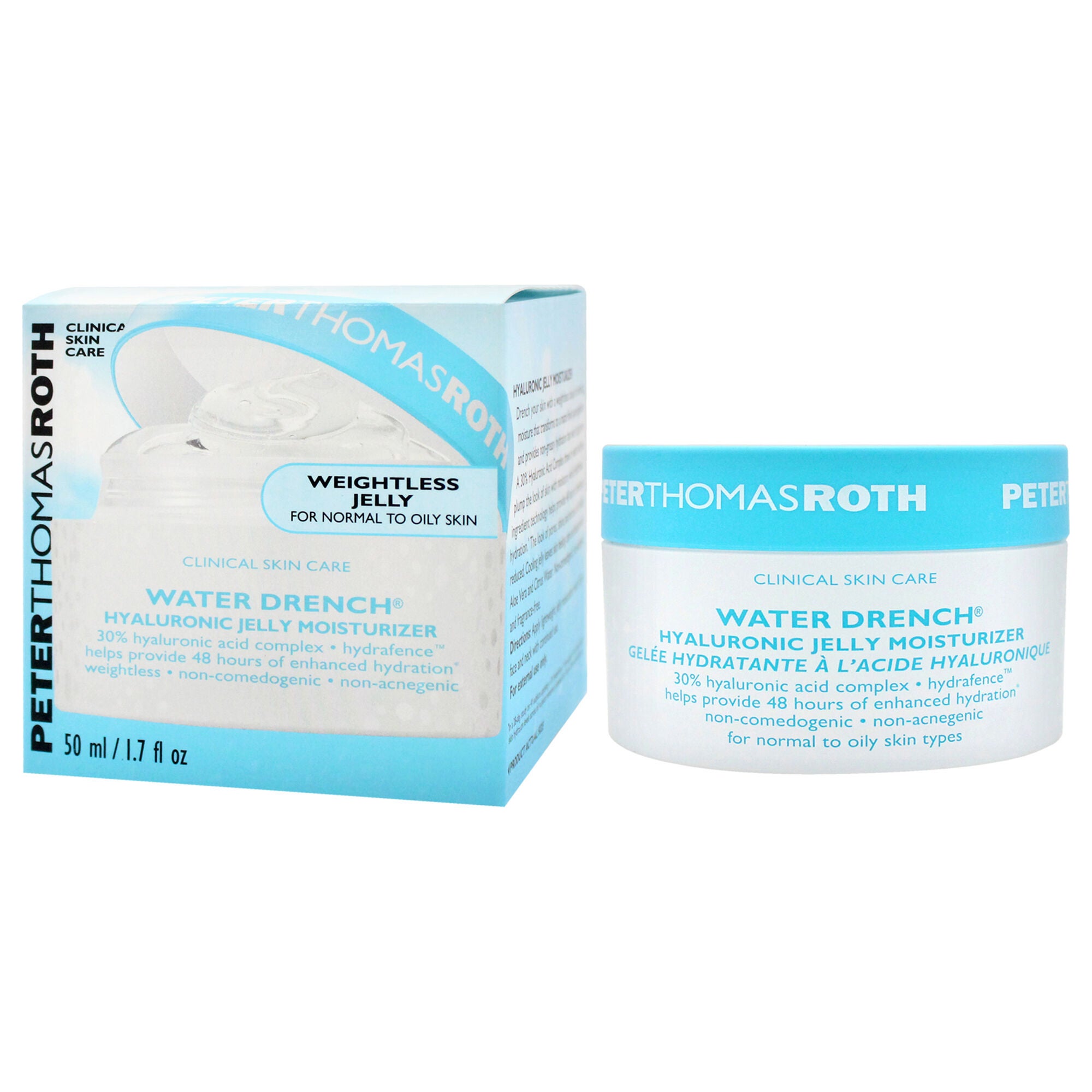 Water Drench Hyaluronic Jelly Moisturizer by Peter Thomas Roth for Women - 1.7 oz Moisturizer, White, alternate image number 3