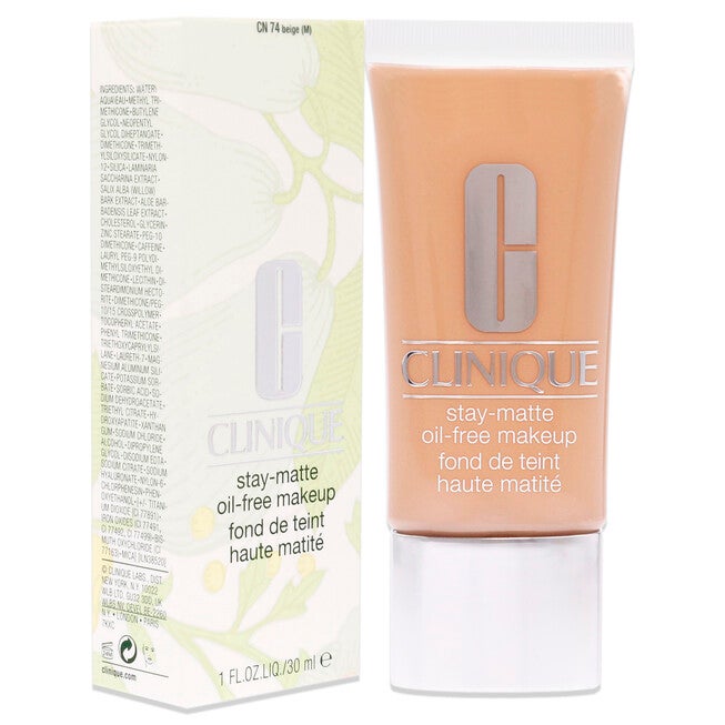 Stay-Matte Oil-Free Makeup - CN 74 Beige - Dry Combination To Oily by Clinique for Women - 1 oz Makeup, , alternate image number null