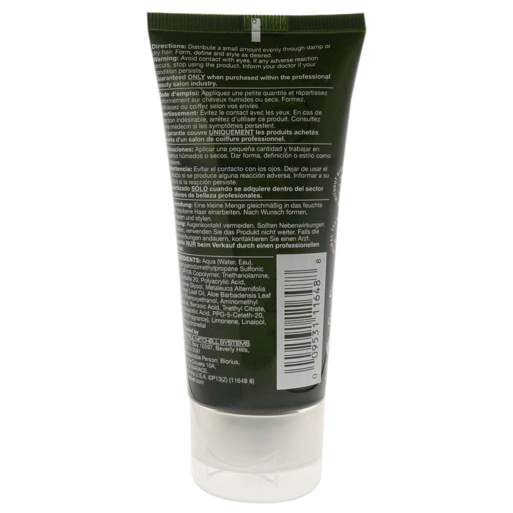 Tea Tree Firm Hold Gel by Paul Mitchell for Unisex - 2.5 oz Gel, See Description, alternate image number 2